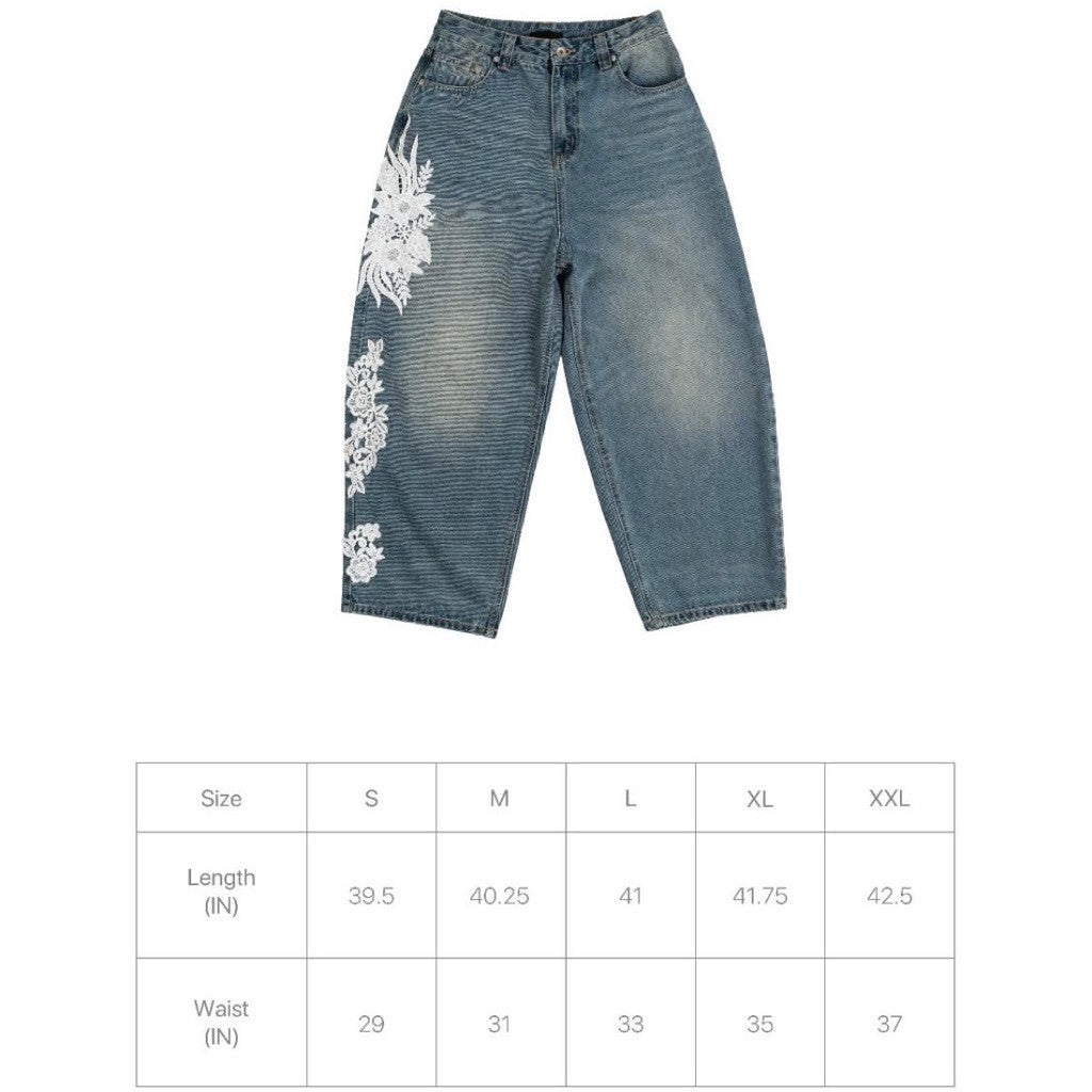 NEXGEN : Yonda Lace Jeans Blue