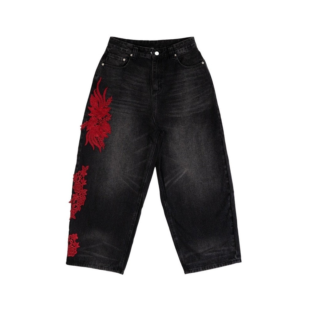 NEXGEN : Yonda Lace Jeans Black