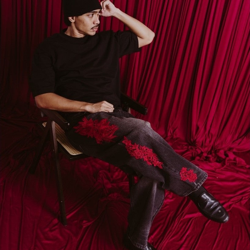 NEXGEN : Yonda Lace Jeans Black