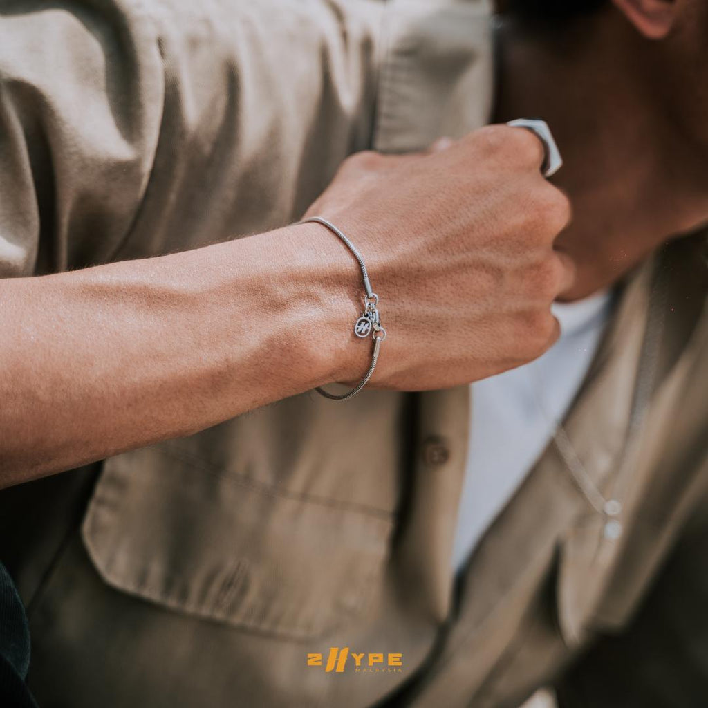 Bone Bracelet (Silver) 2mm