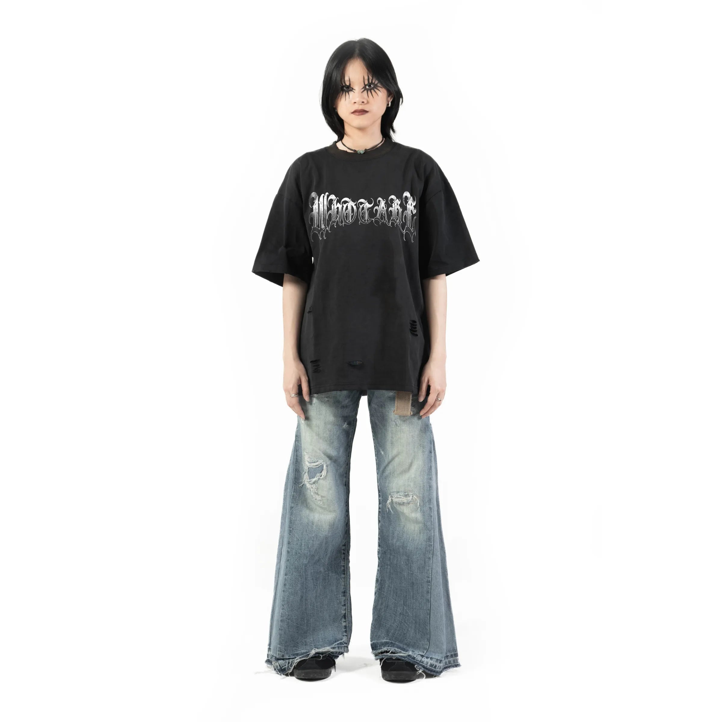 Vintage Rock Patch Tee Black