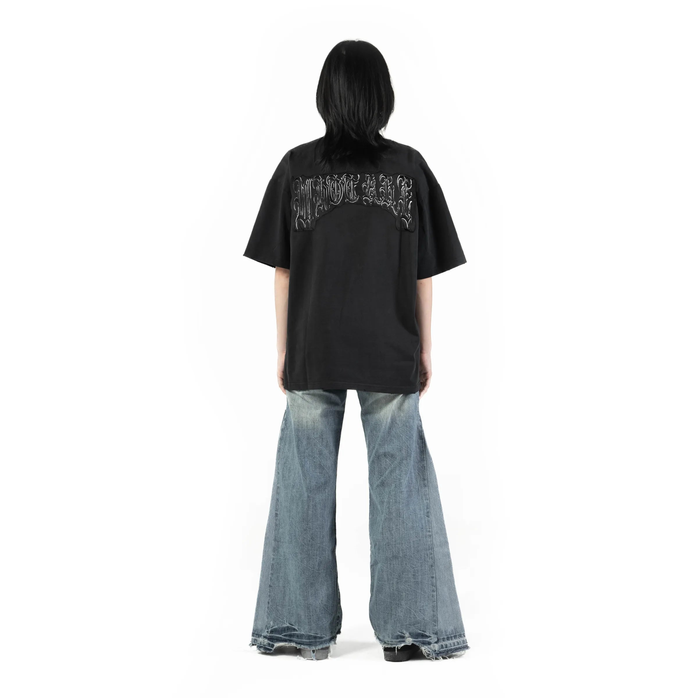 Vintage Rock Patch Tee Black