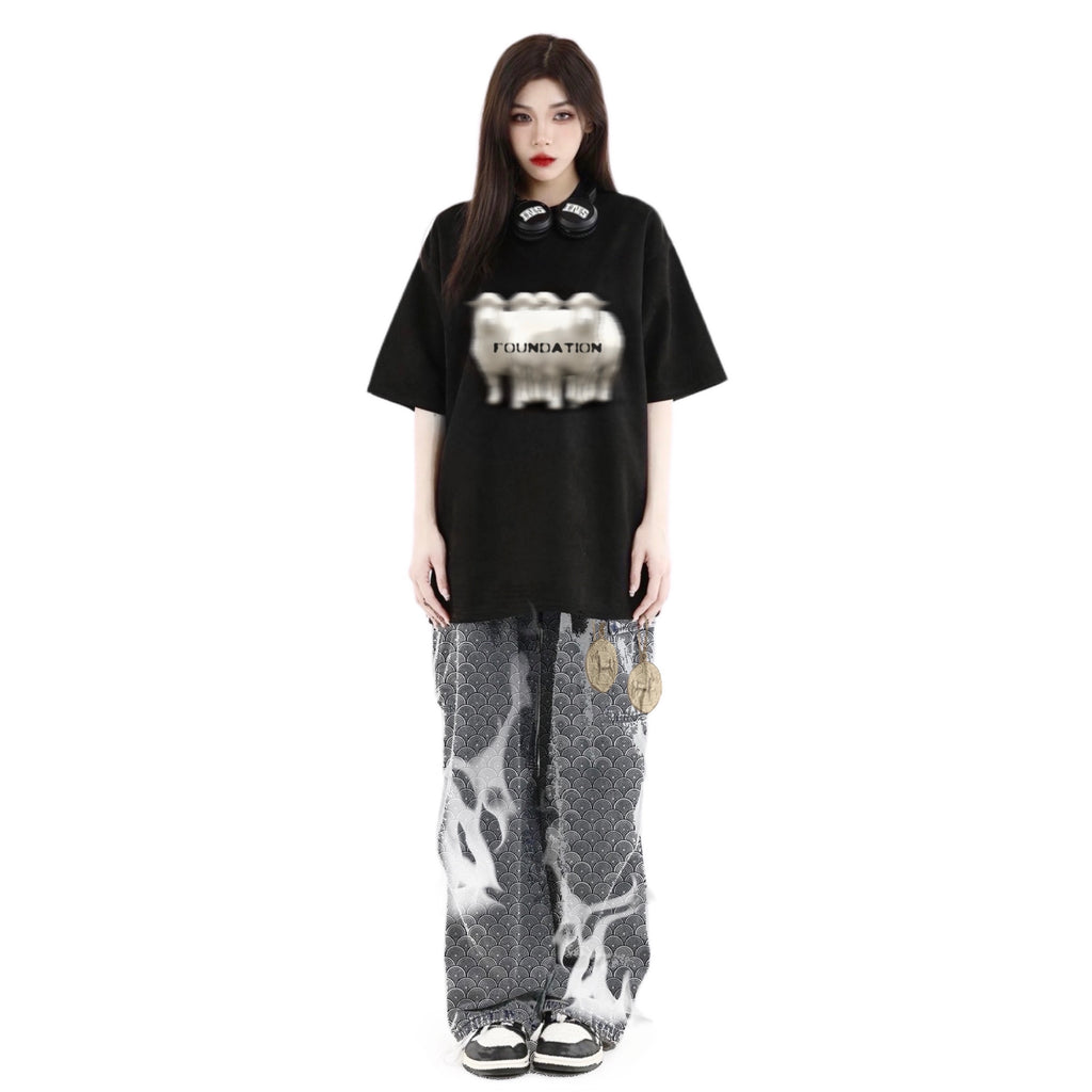 Foundation Sheep Logo Tee Black