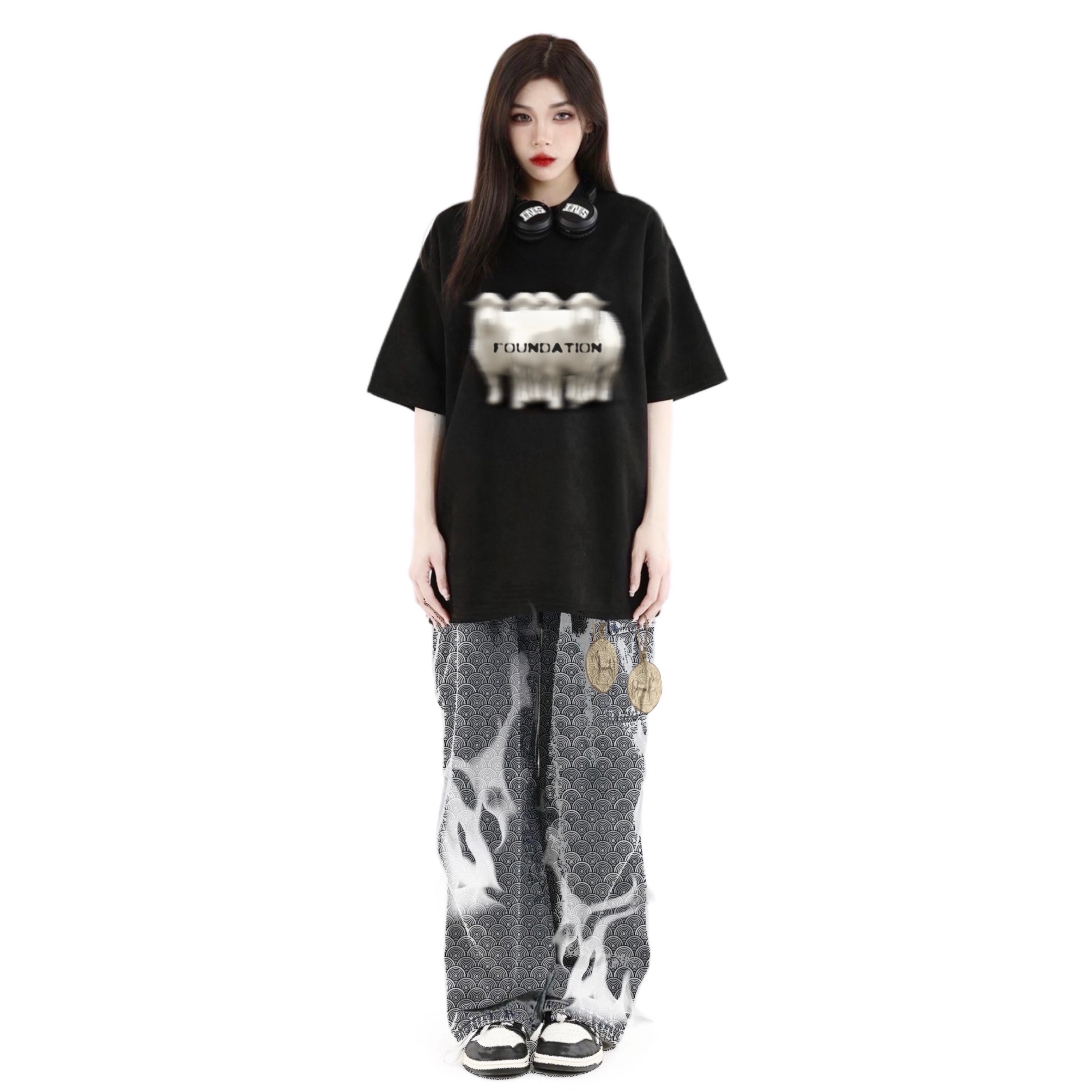 Foundation Sheep Logo Tee Black