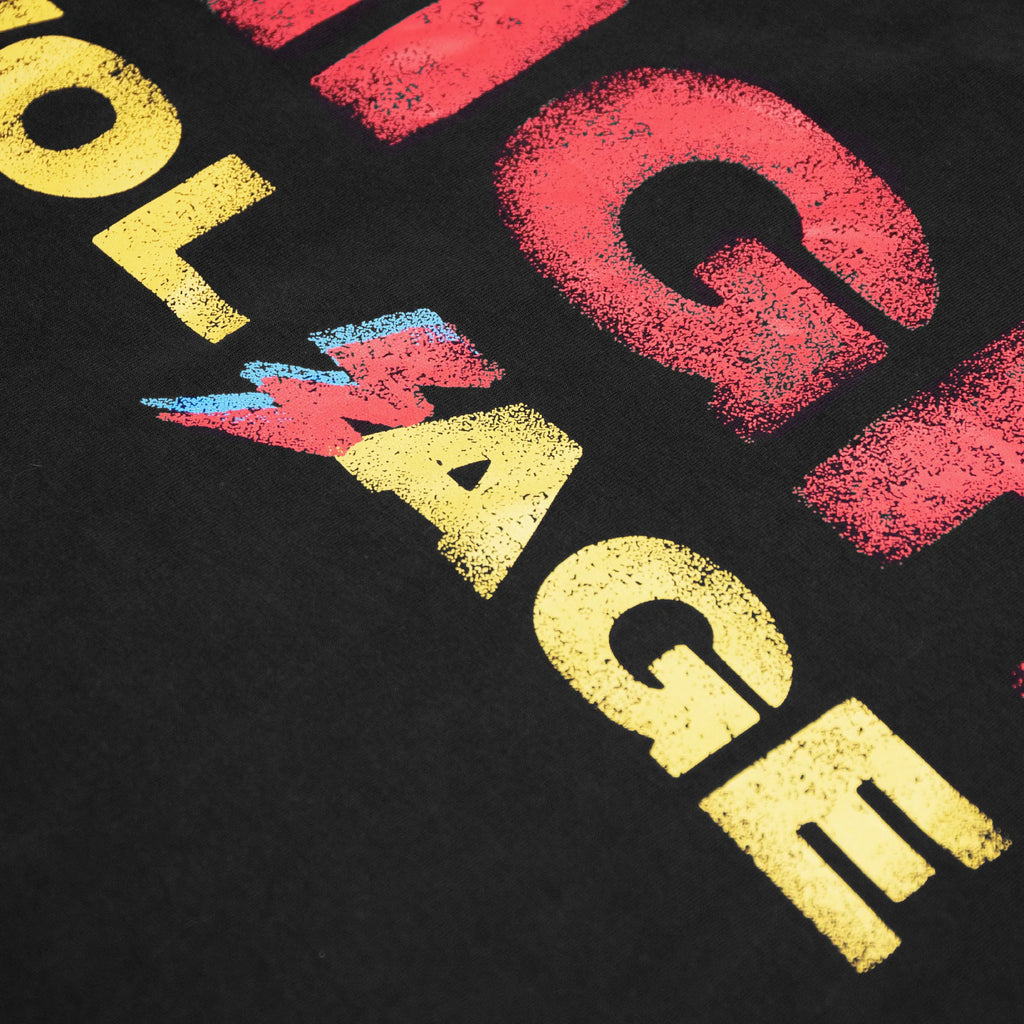 Vintage High Voltage Tee Black