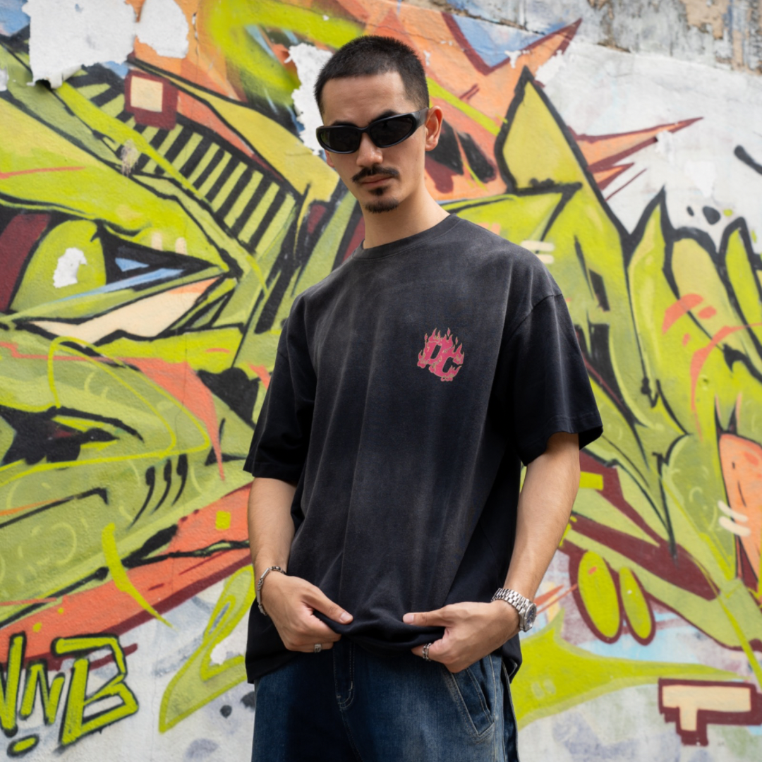 Flame Oversize Dyed Tee