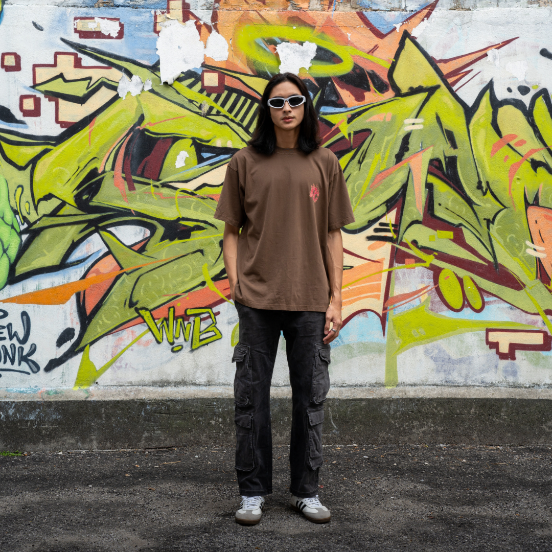 Flame Oversize Dyed Tee
