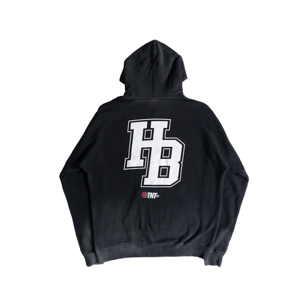 HB Stone Washed Hoodie Black