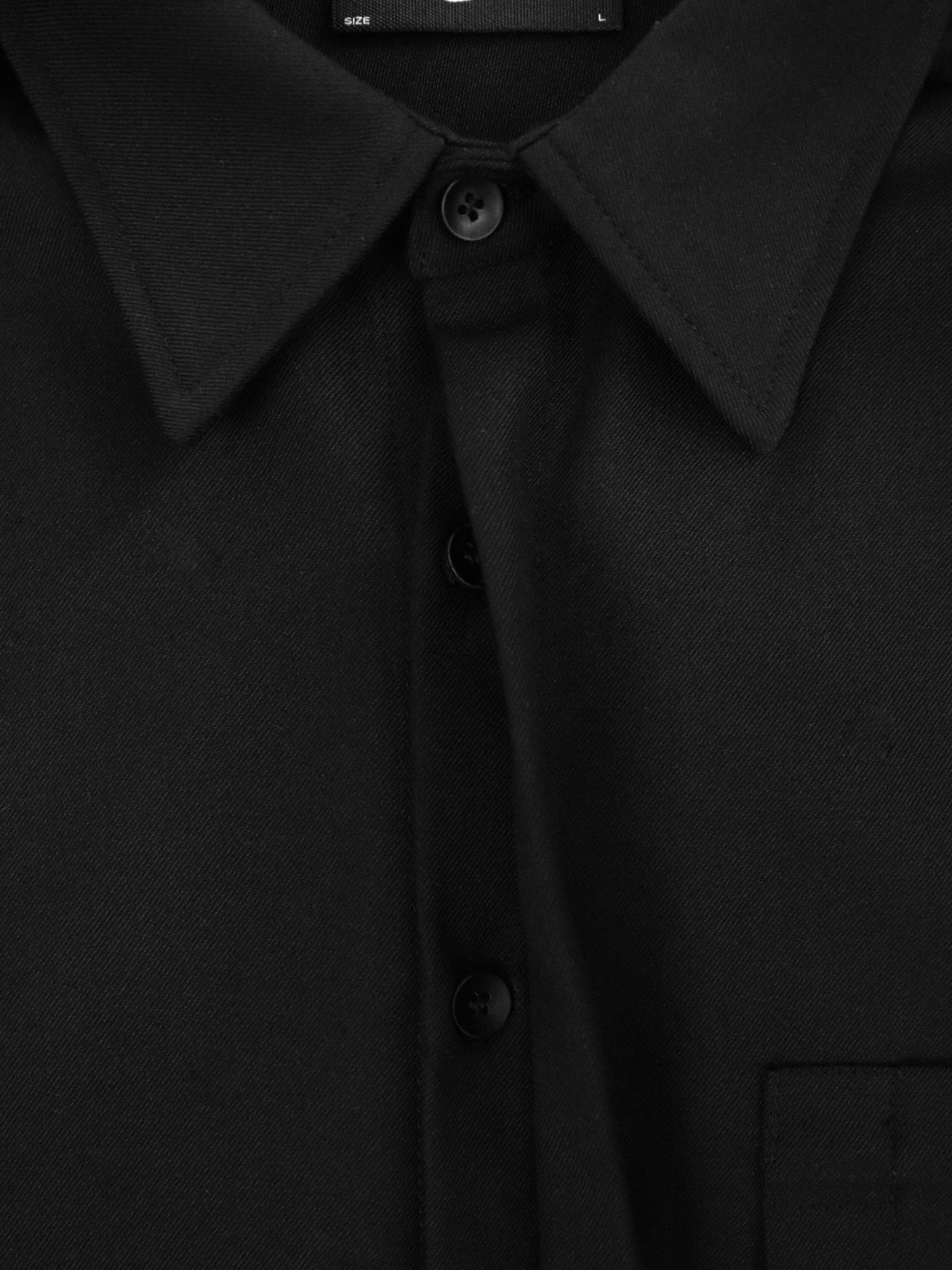 Structured Utility Shirt - Black