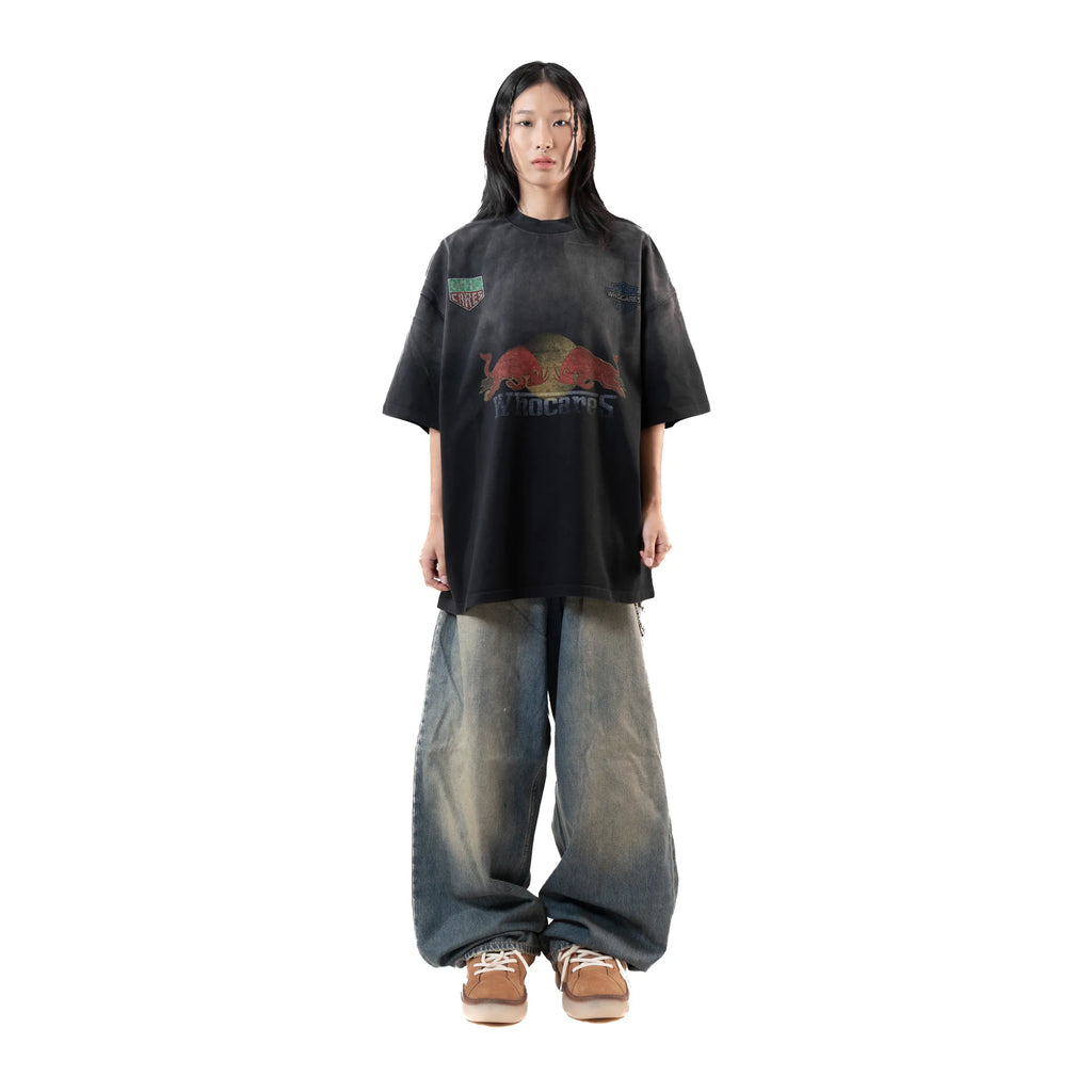 Washed Turbo Mode Tee Black