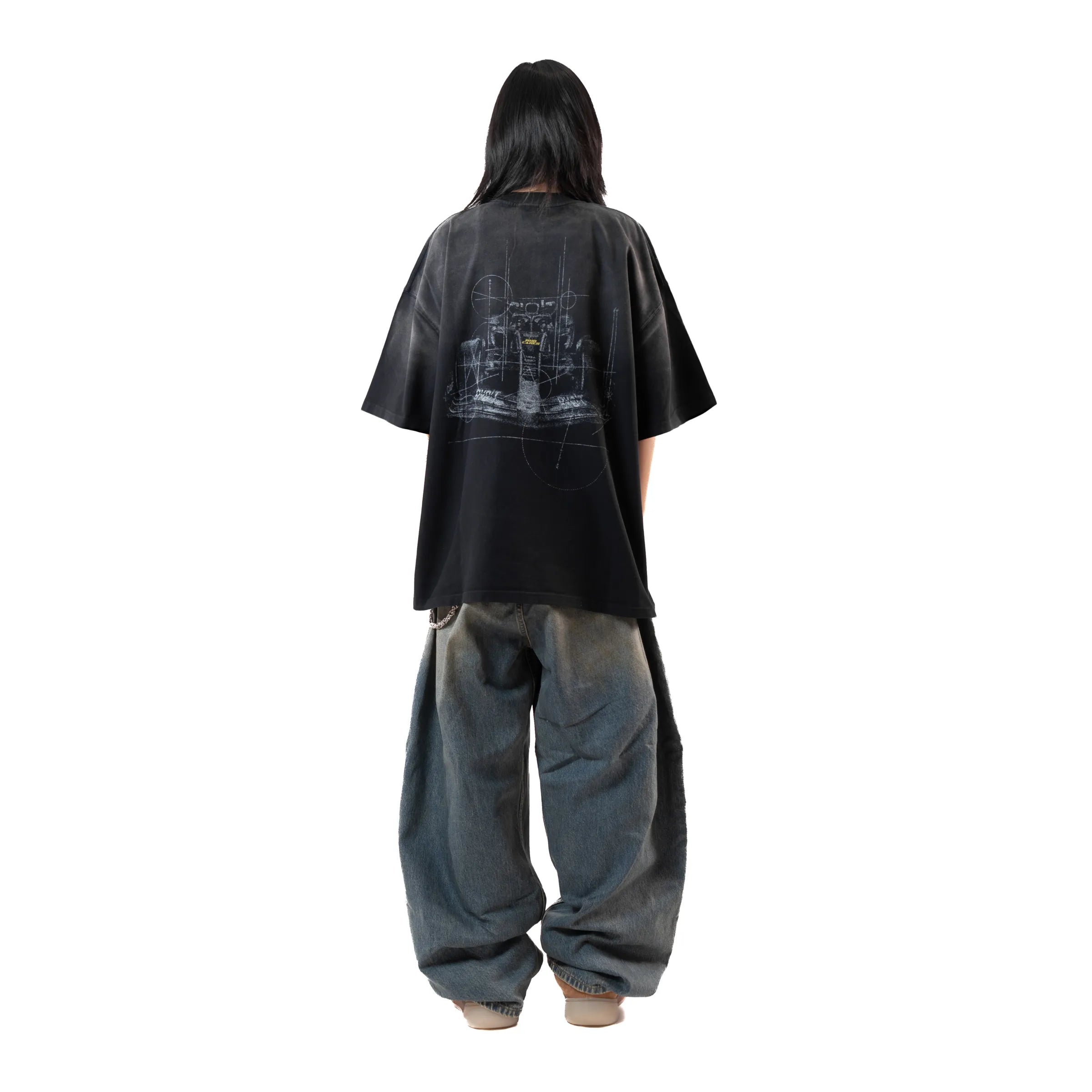 Washed Turbo Mode Tee Black