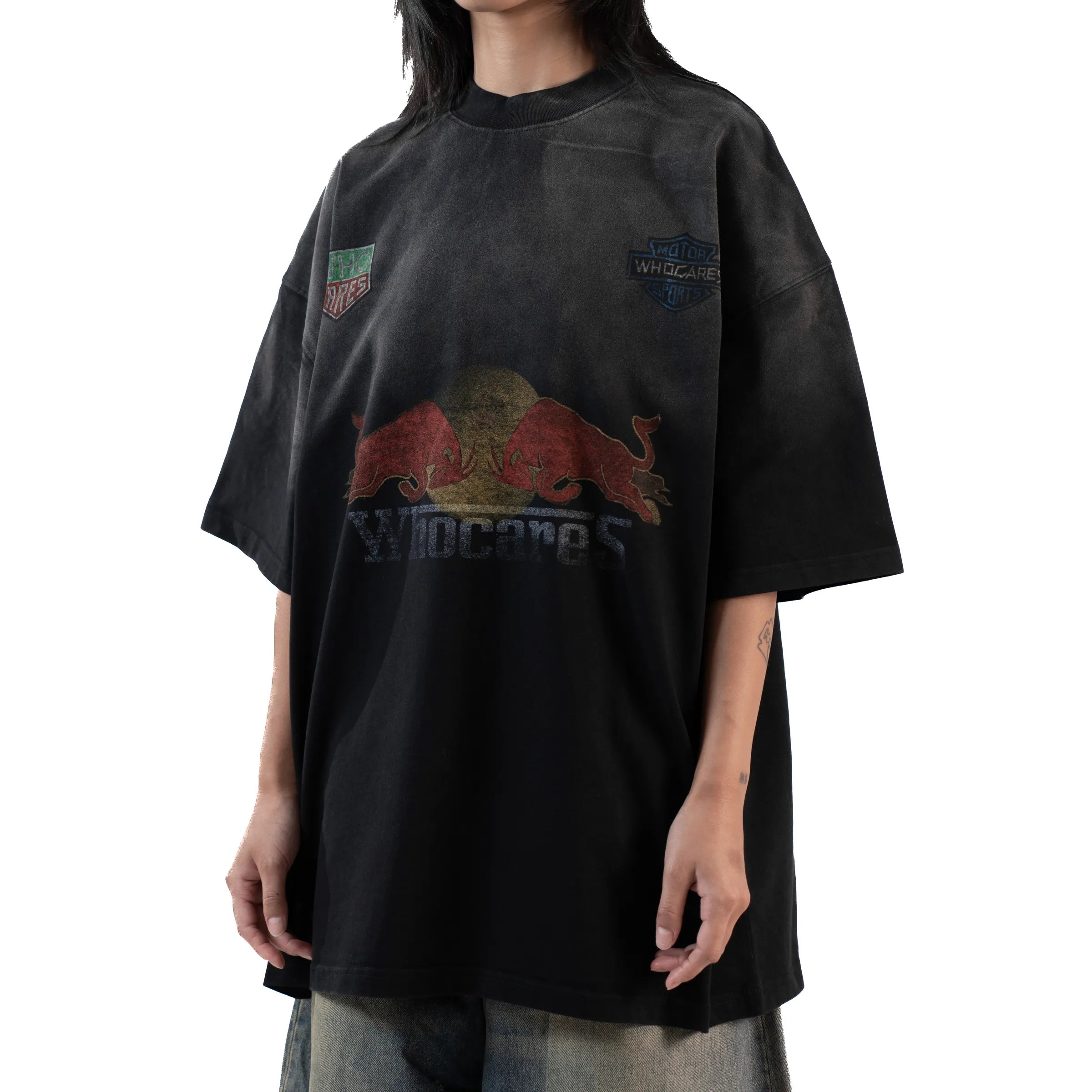 Washed Turbo Mode Tee Black