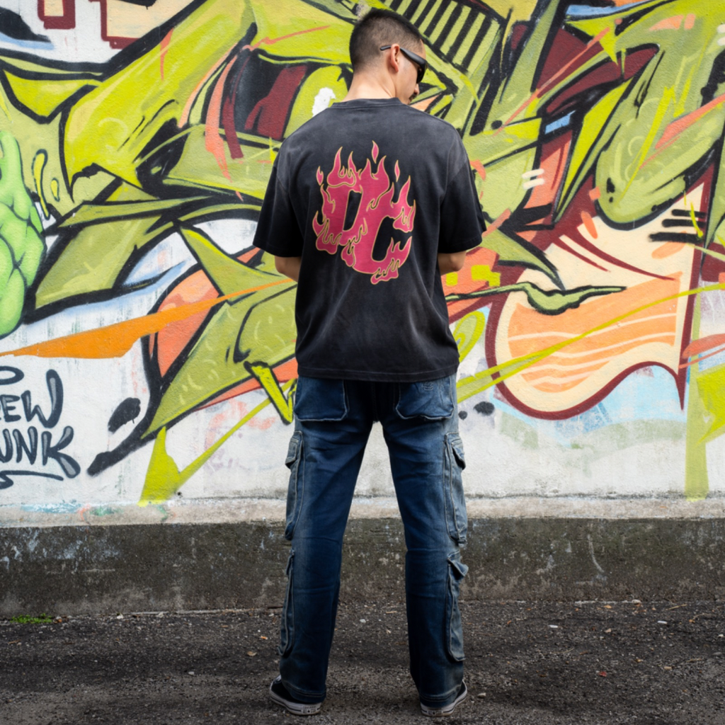 Flame Oversize Dyed Tee