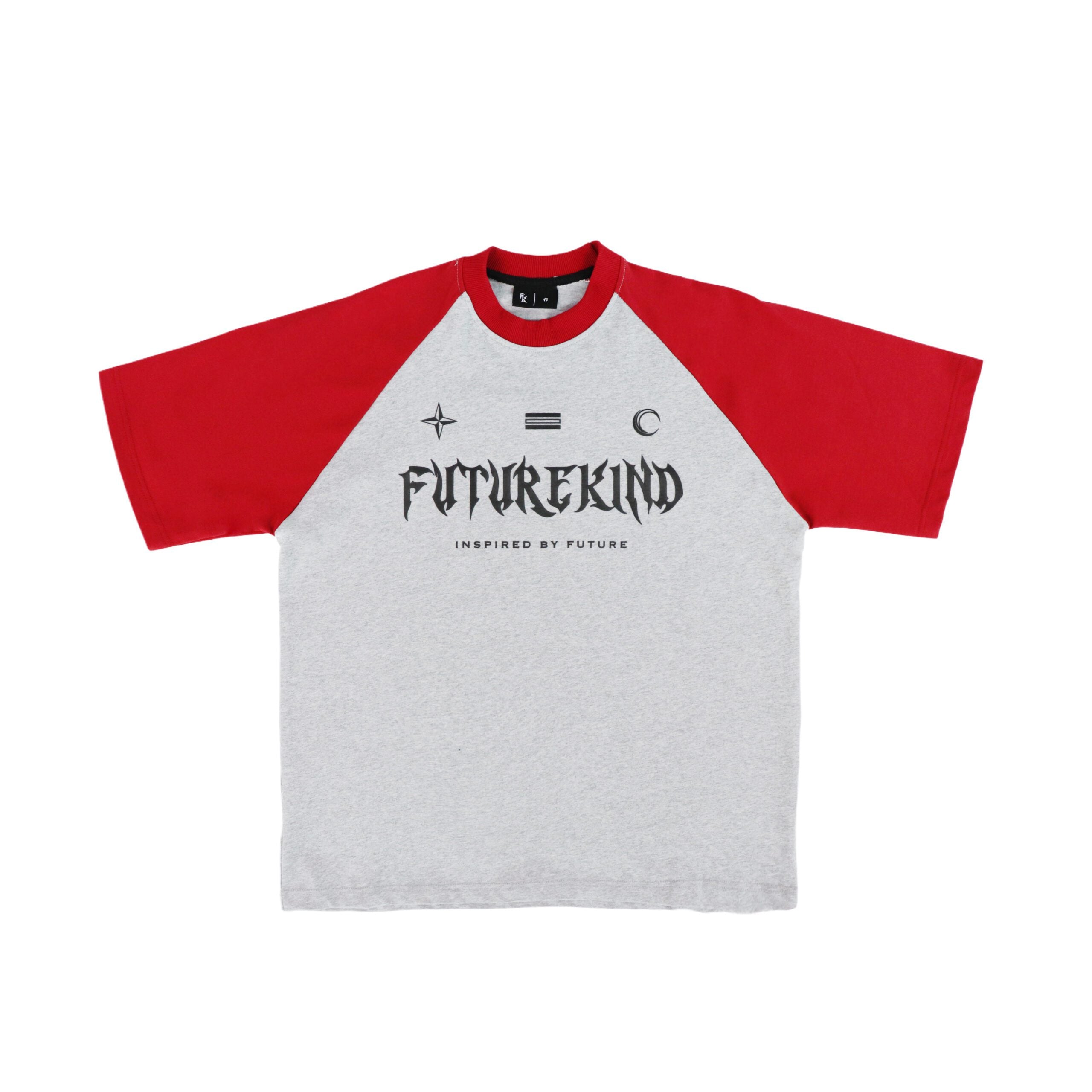 Social Test Retro Melange Tee Maroon