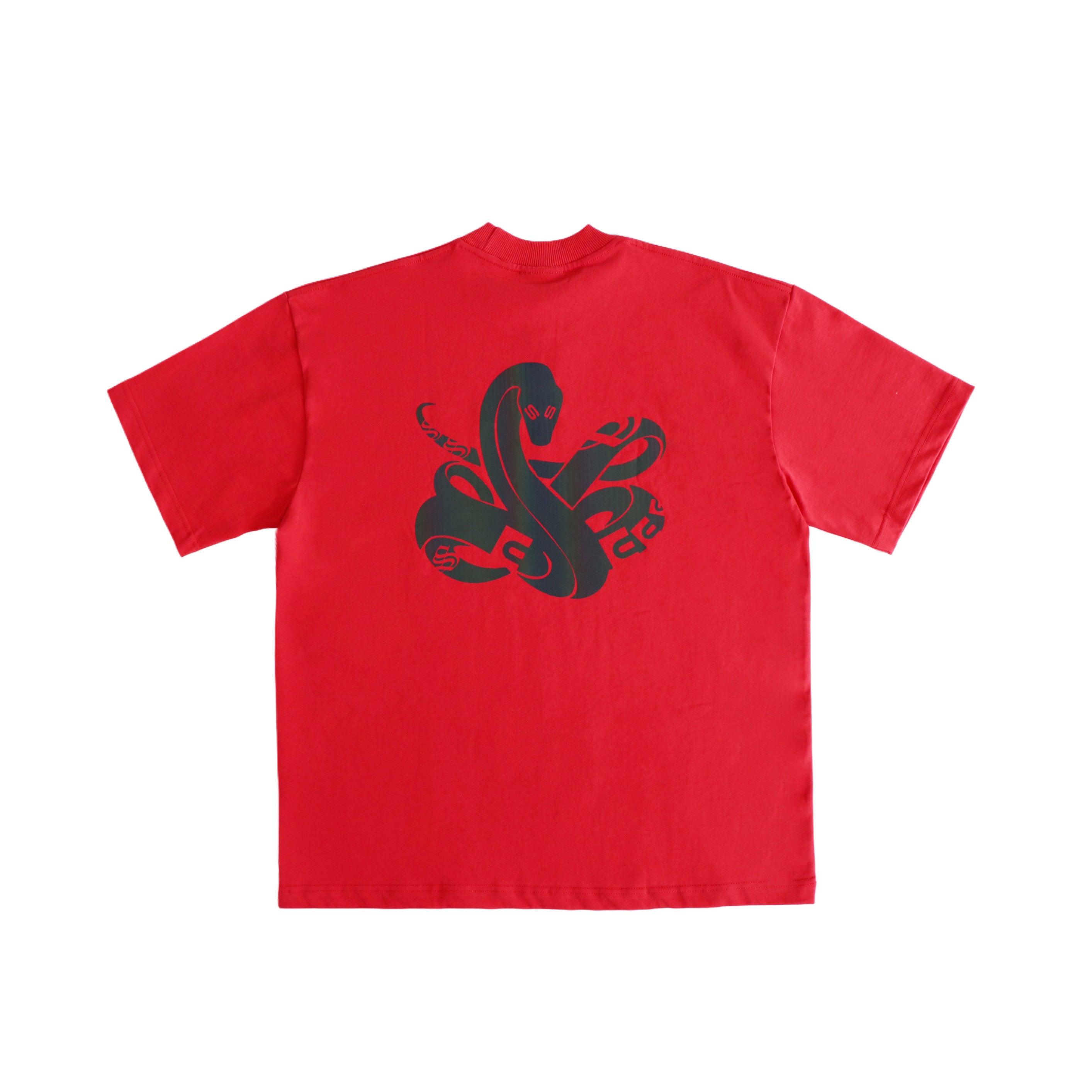 Triple S : Rainbow Reflective Snake Tee Red