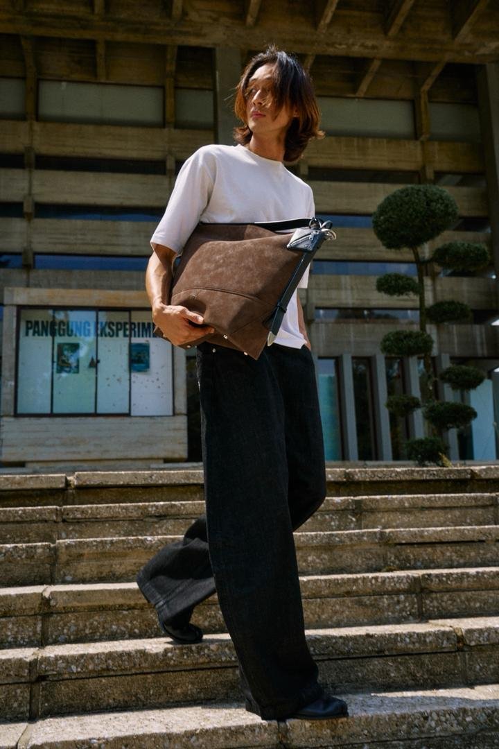 Kota Commuter Suede Hobo Bag