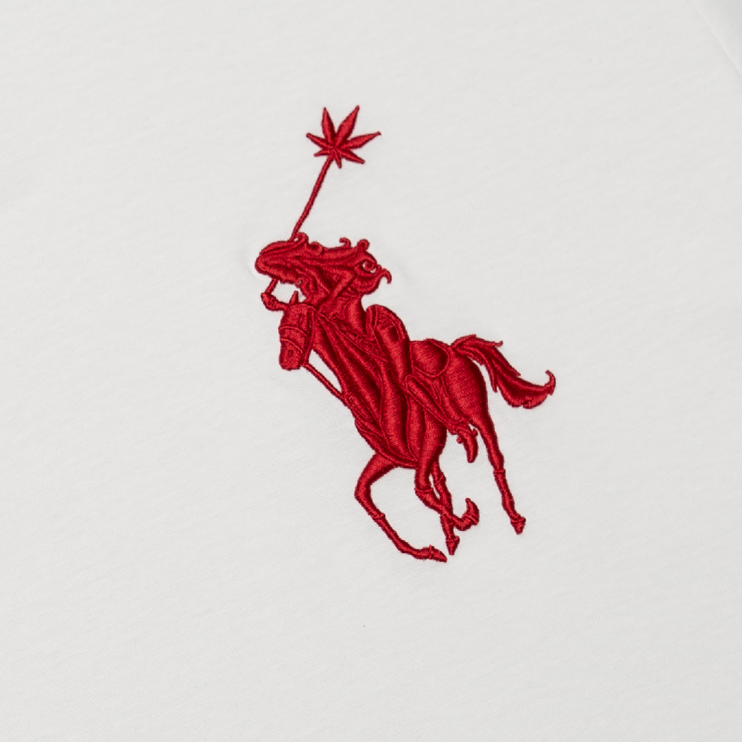 Dark Horse : Polo Tshirt White