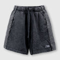 ID Patch Washed Shorts Black