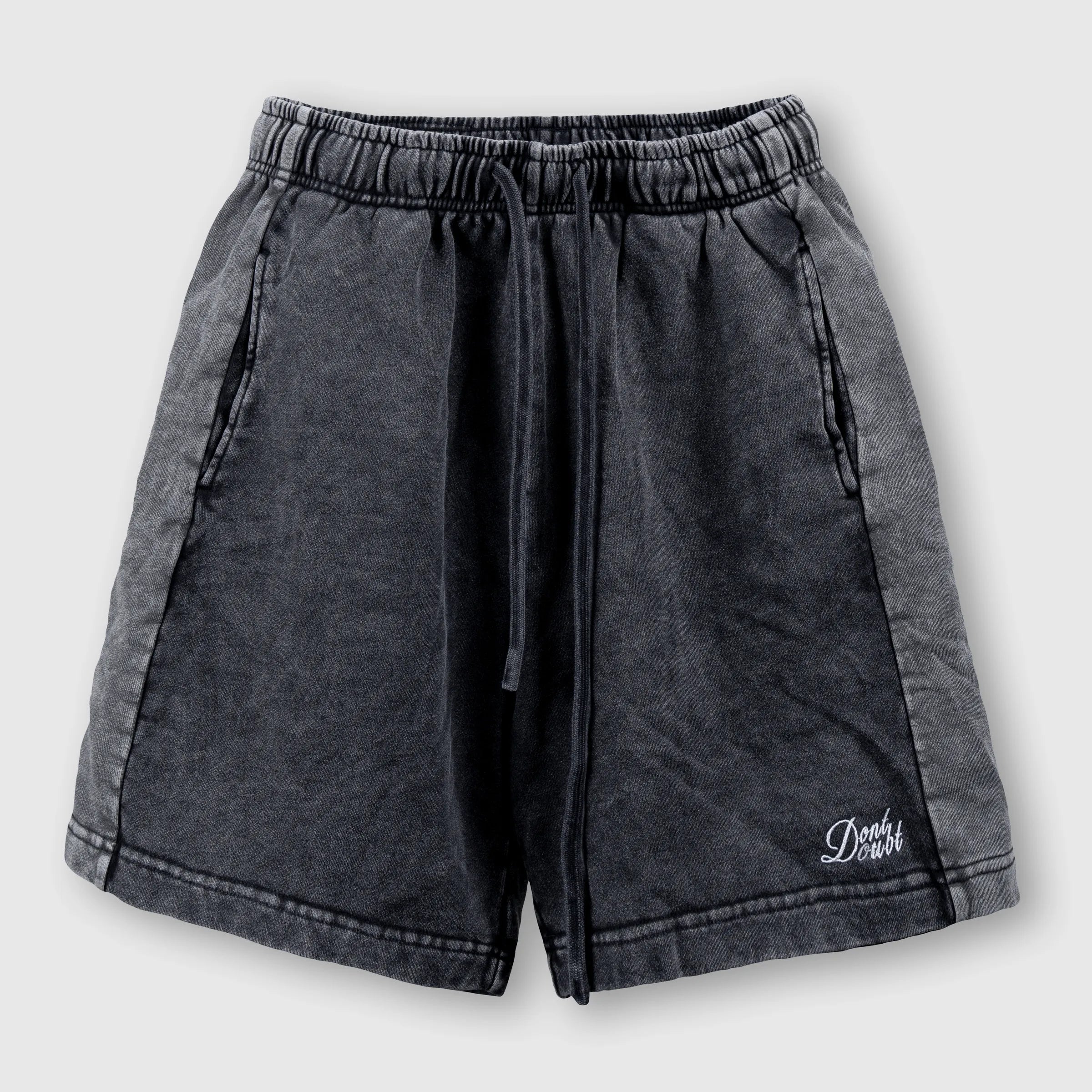 ID Patch Washed Shorts Black