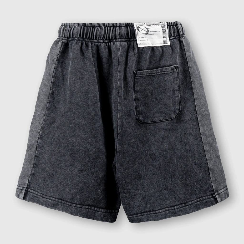 ID Patch Washed Shorts Black