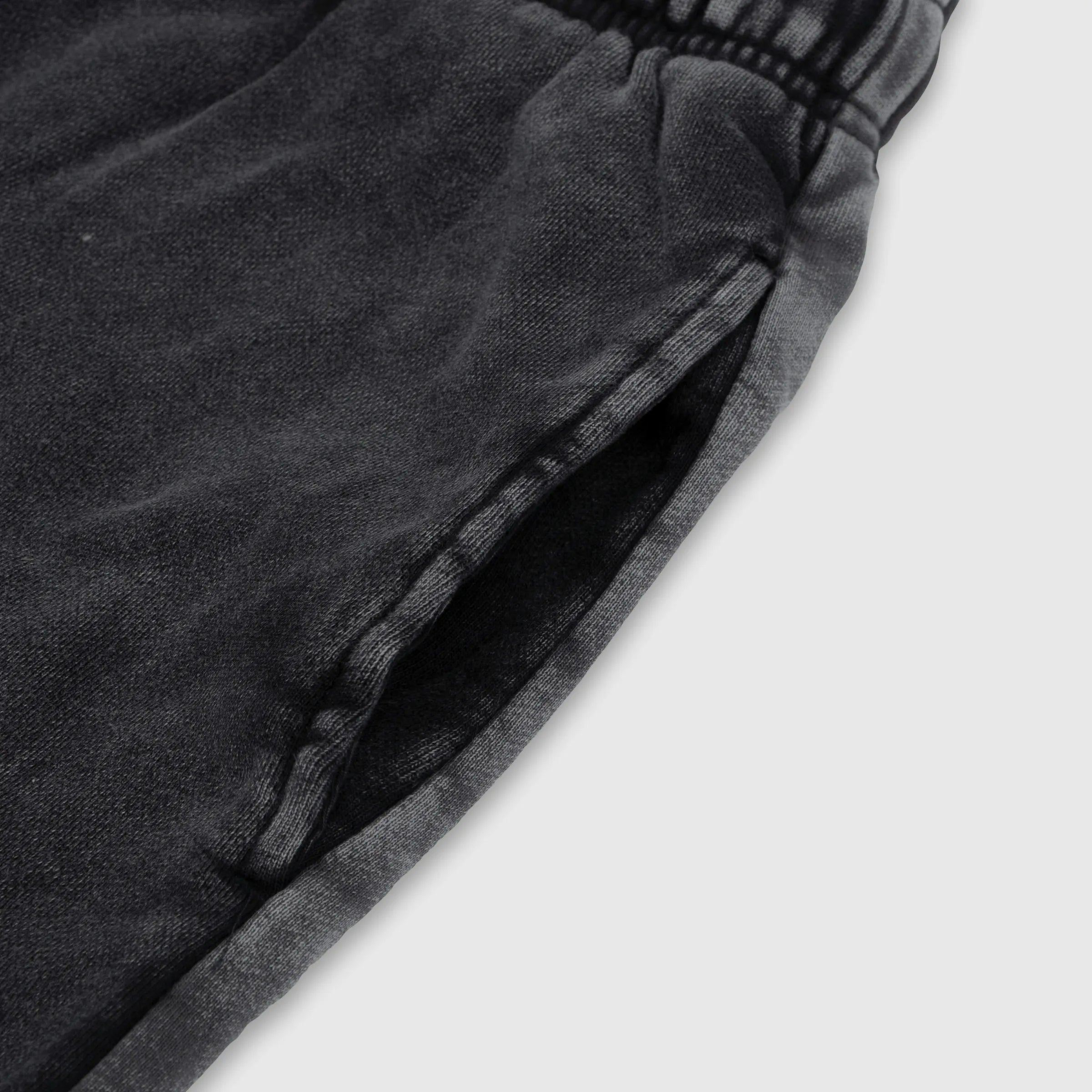 ID Patch Washed Shorts Black