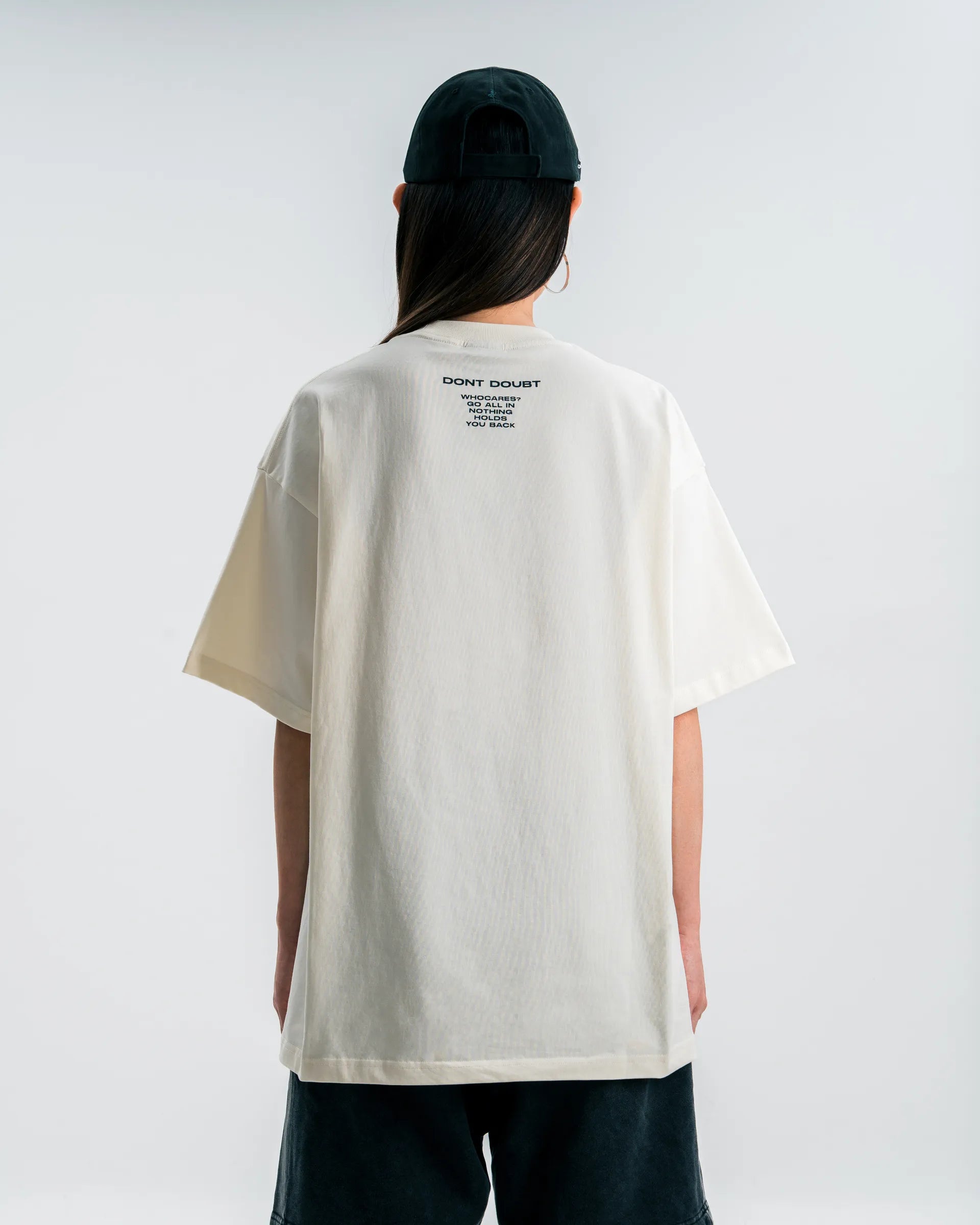 All In Embroidery Tee Beige
