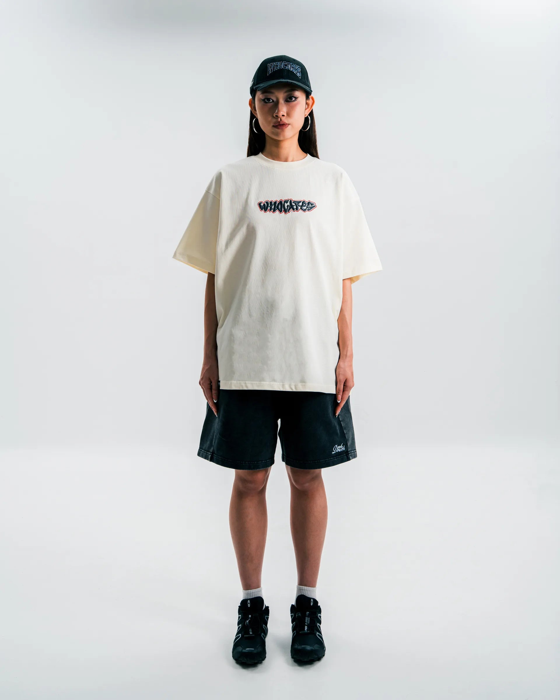 All In Embroidery Tee Beige