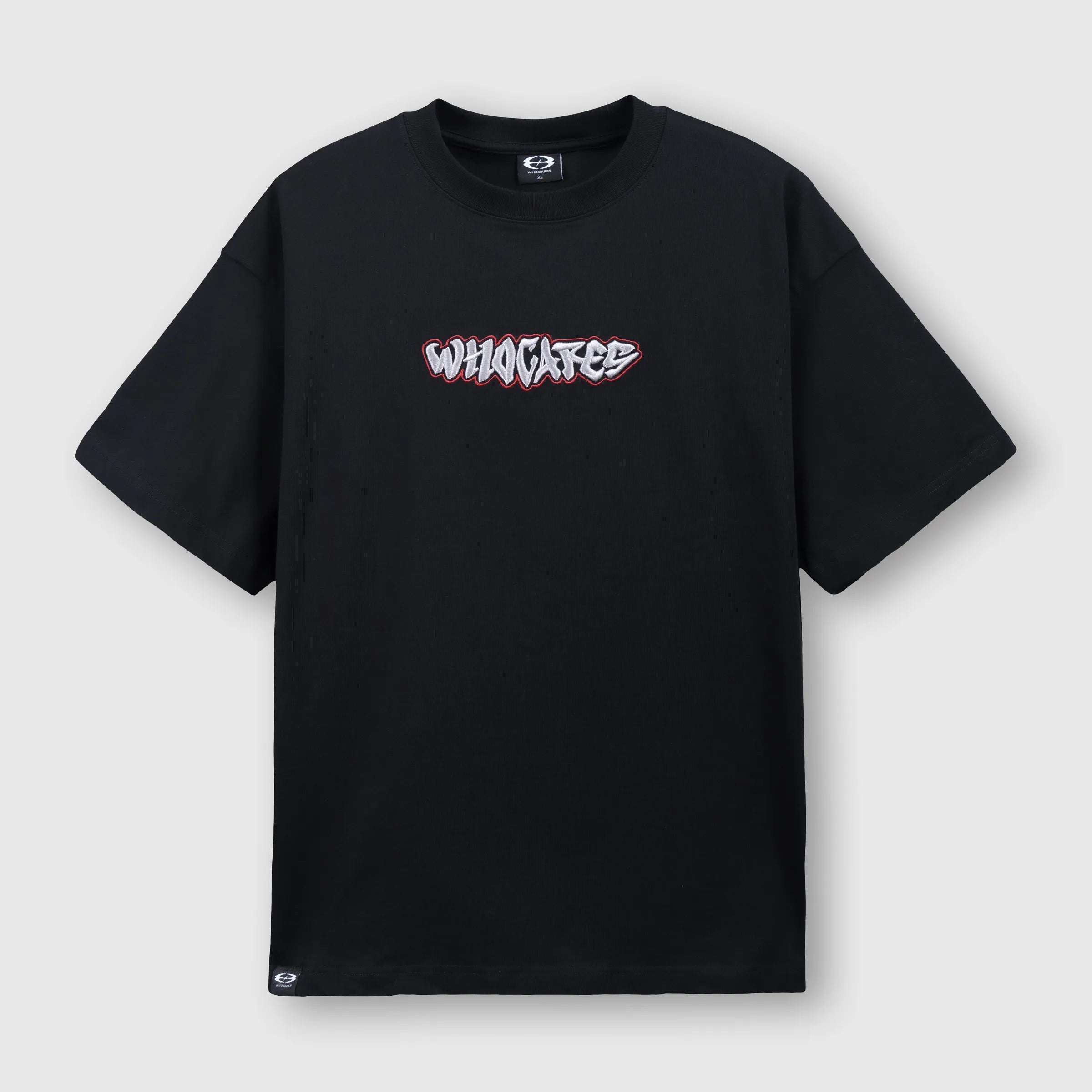 All In Embroidery Tee Black