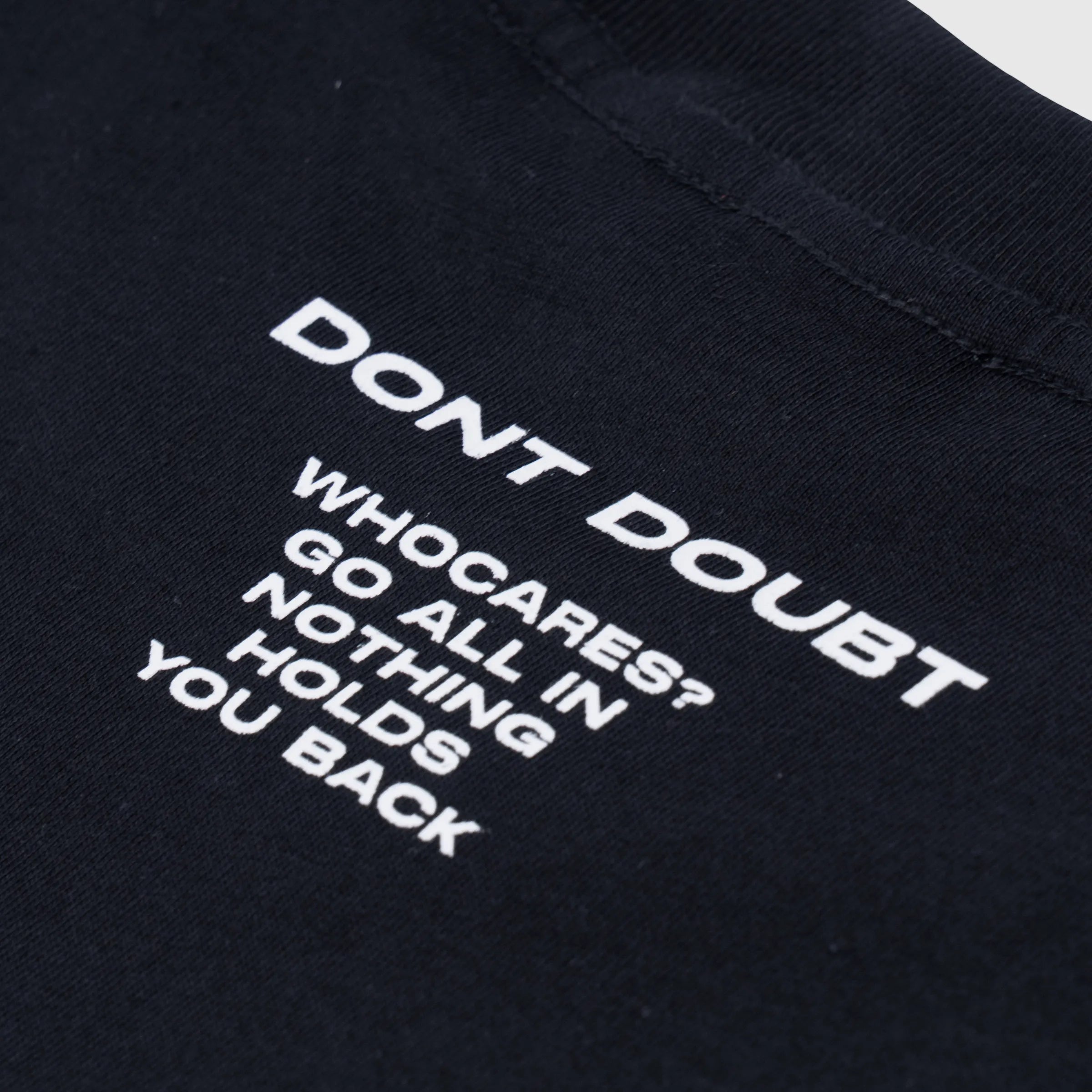 All In Embroidery Tee Black