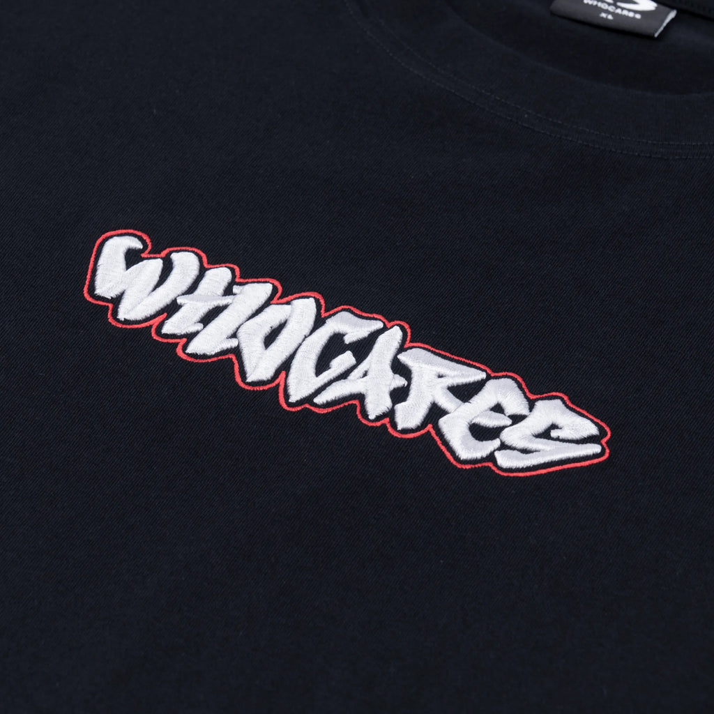 All In Embroidery Tee Black