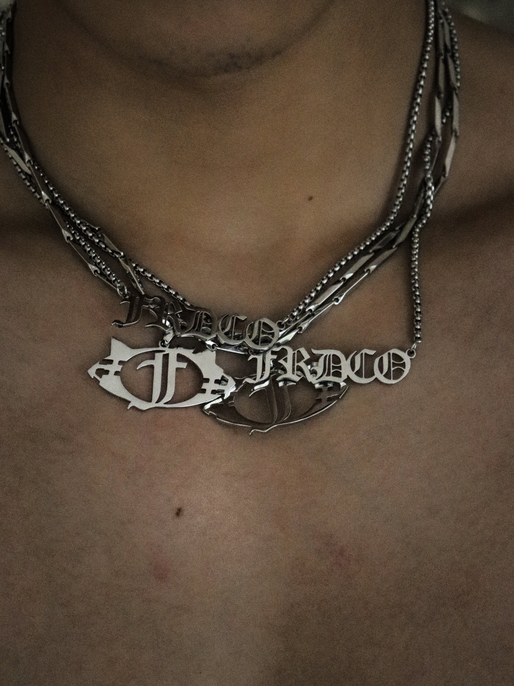 Essential Sliver Logo Necklaces