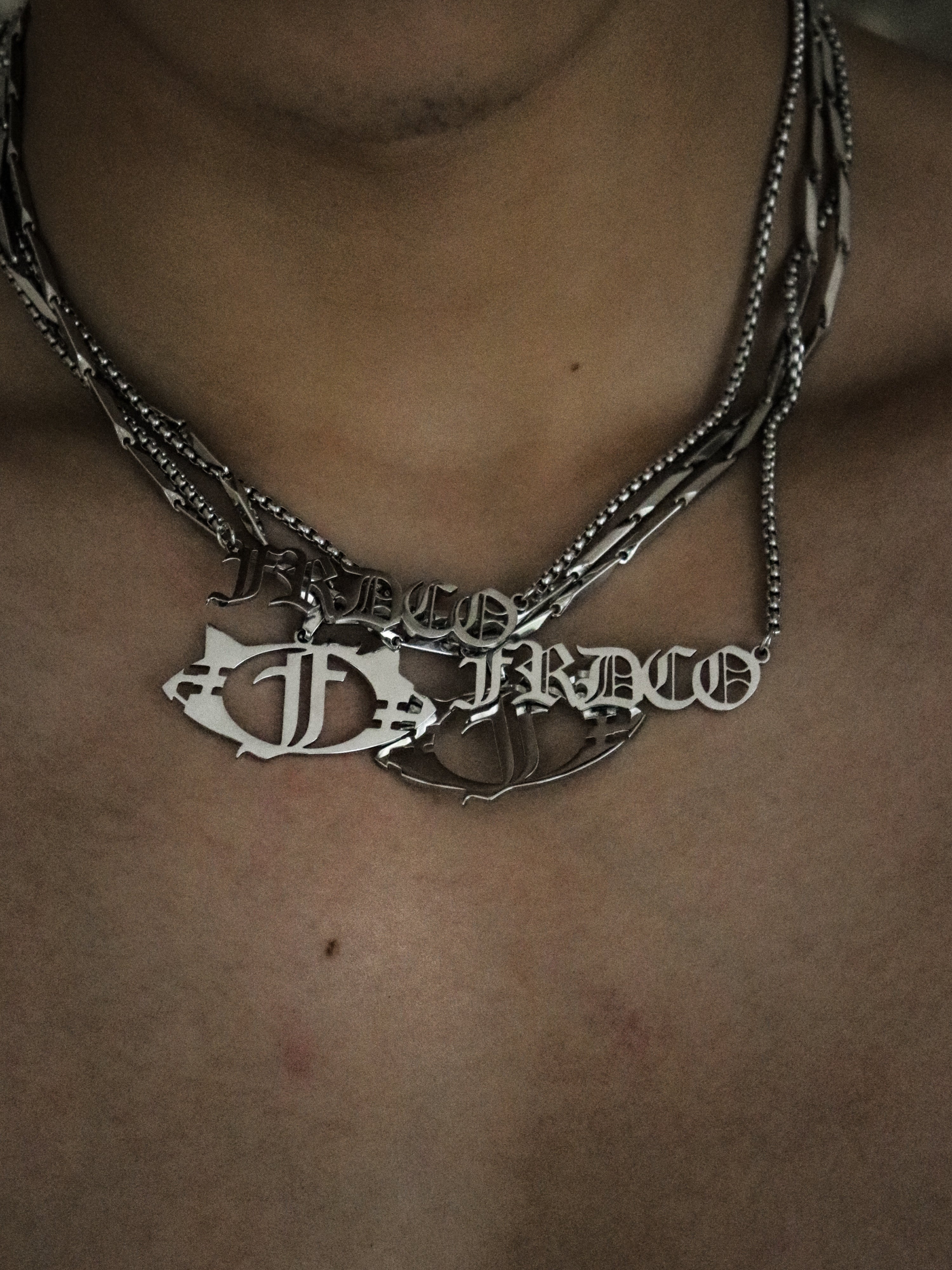 Essential Sliver Logo Necklaces