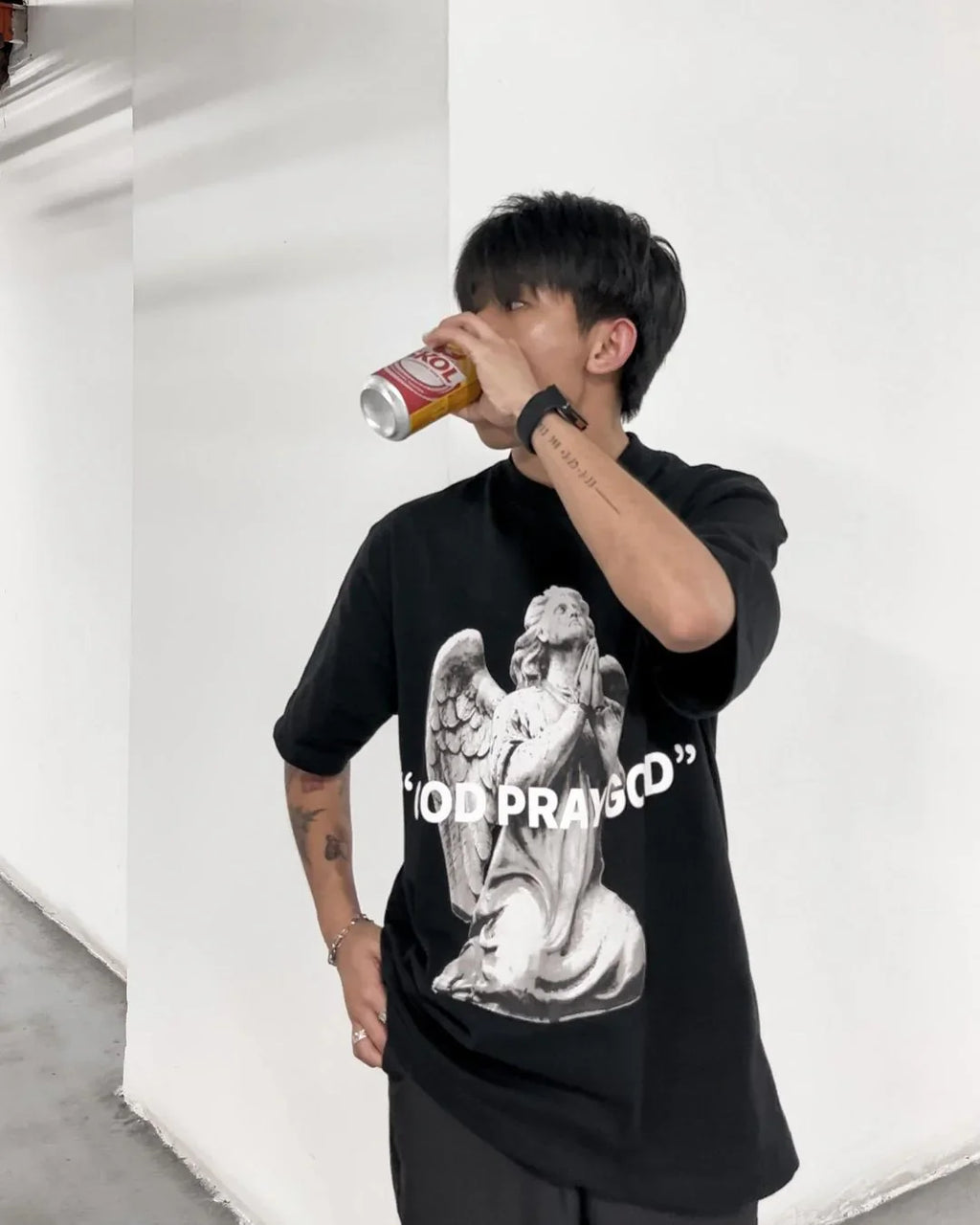 God Pray God Tee Black