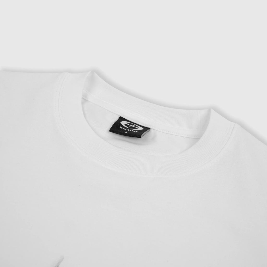 Smoke Logo Tee White
