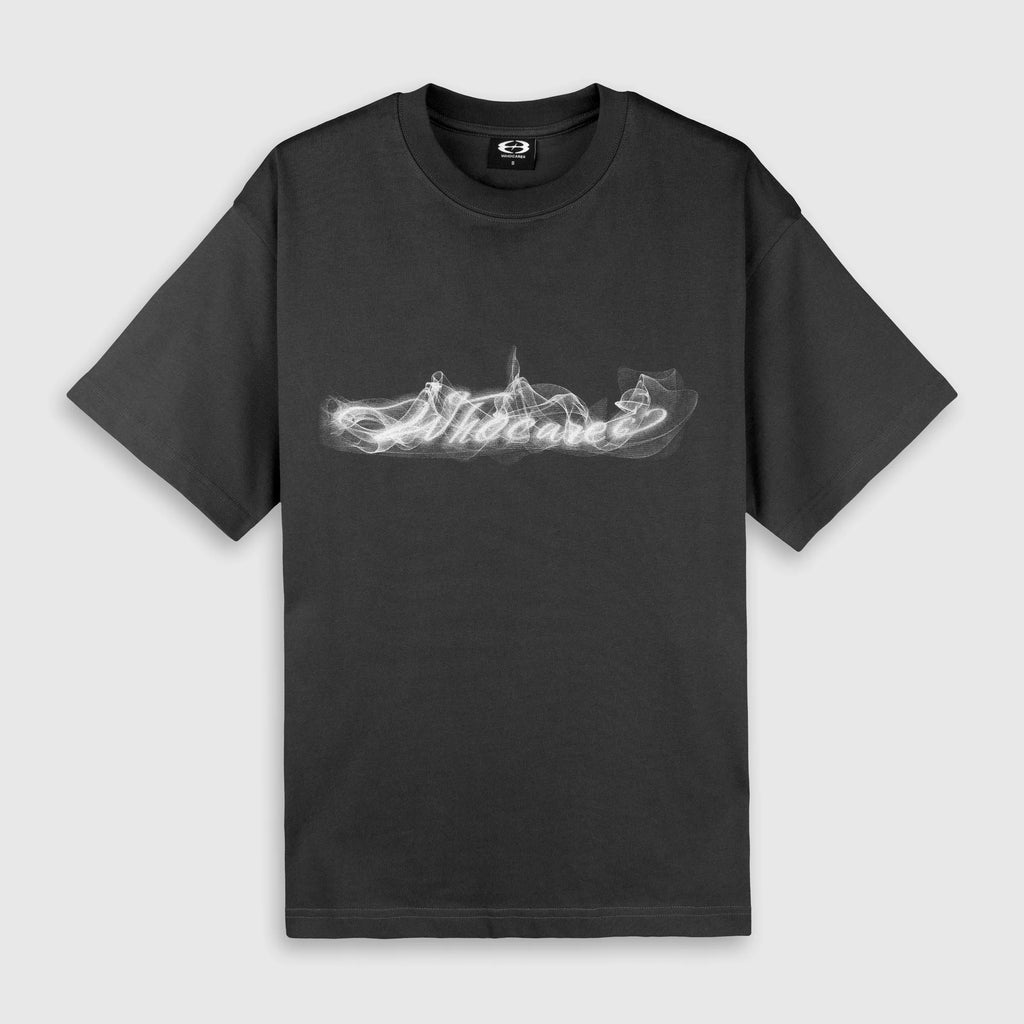 Smoke Logo Tee Off Black