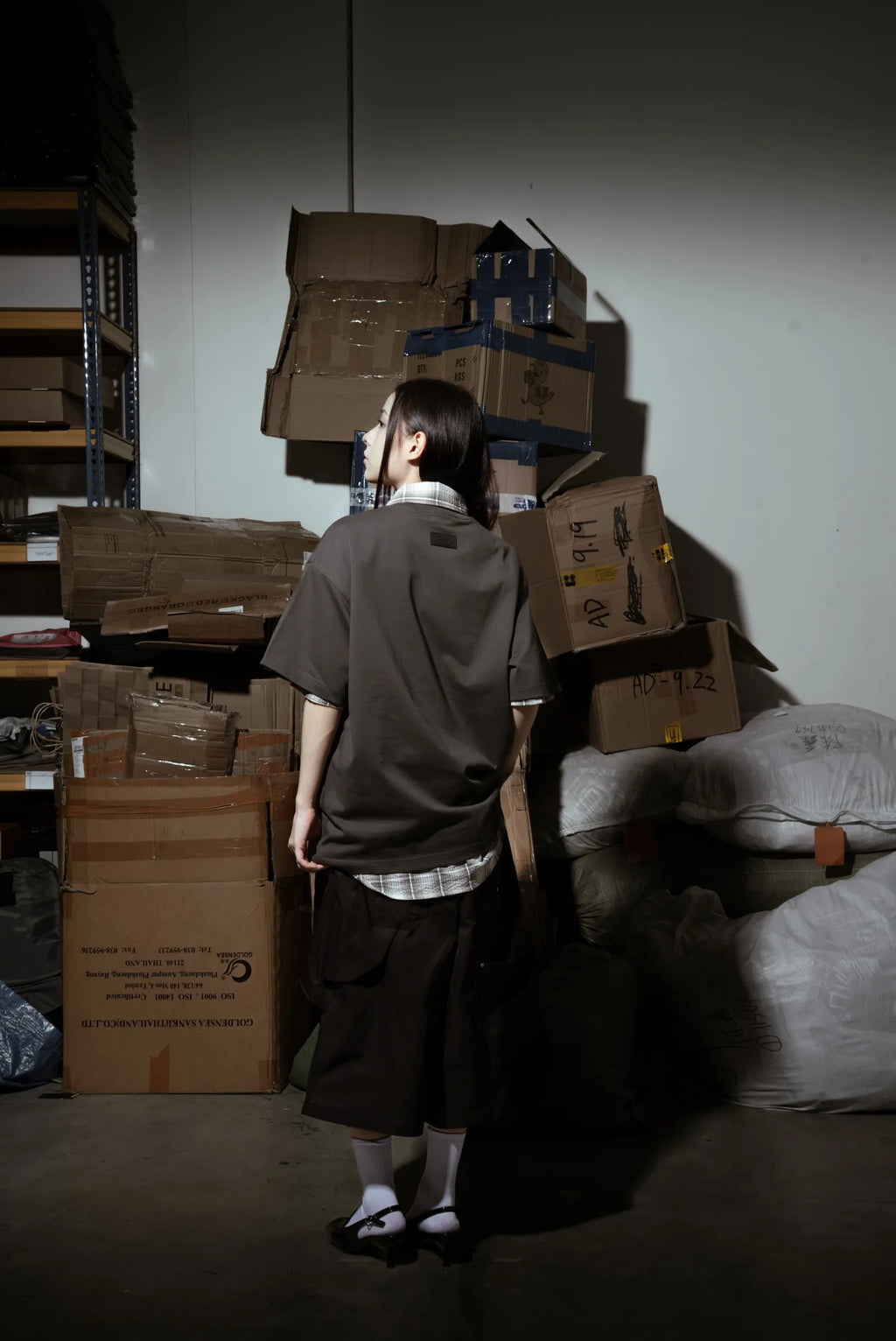 Smoke Logo Tee Off Black