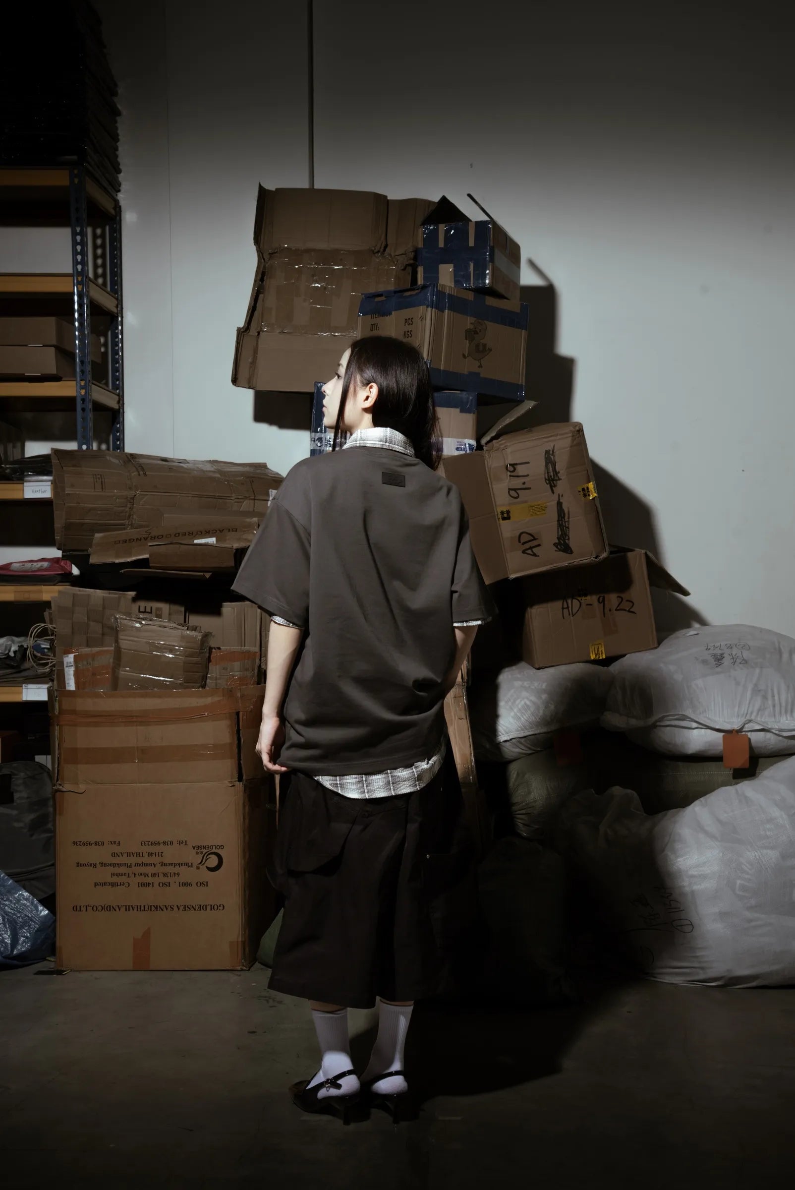 Smoke Logo Tee Off Black