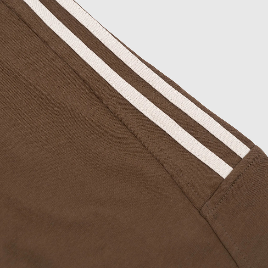 Distorted Whocares Logo Tee Brown