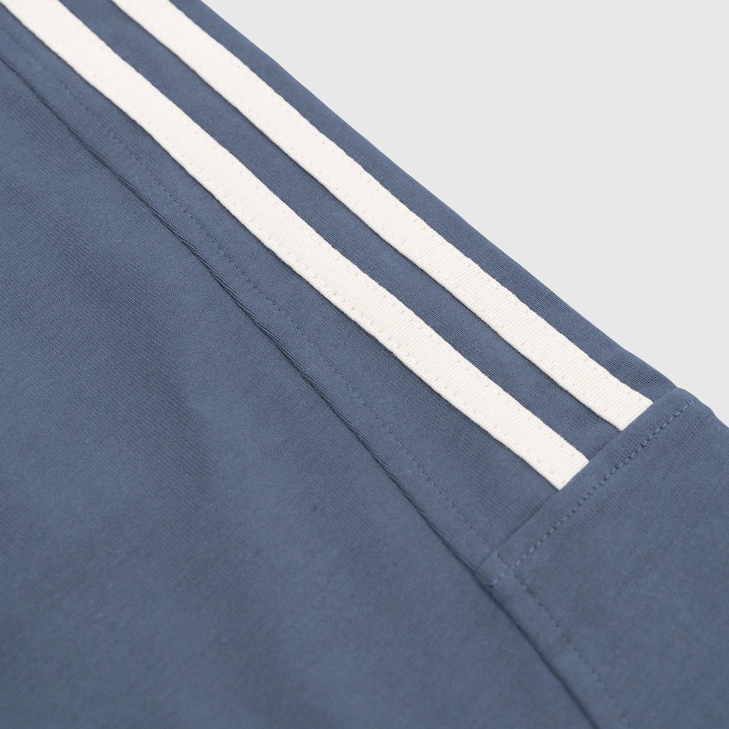 Distorted Whocares Logo Tee Ash Blue