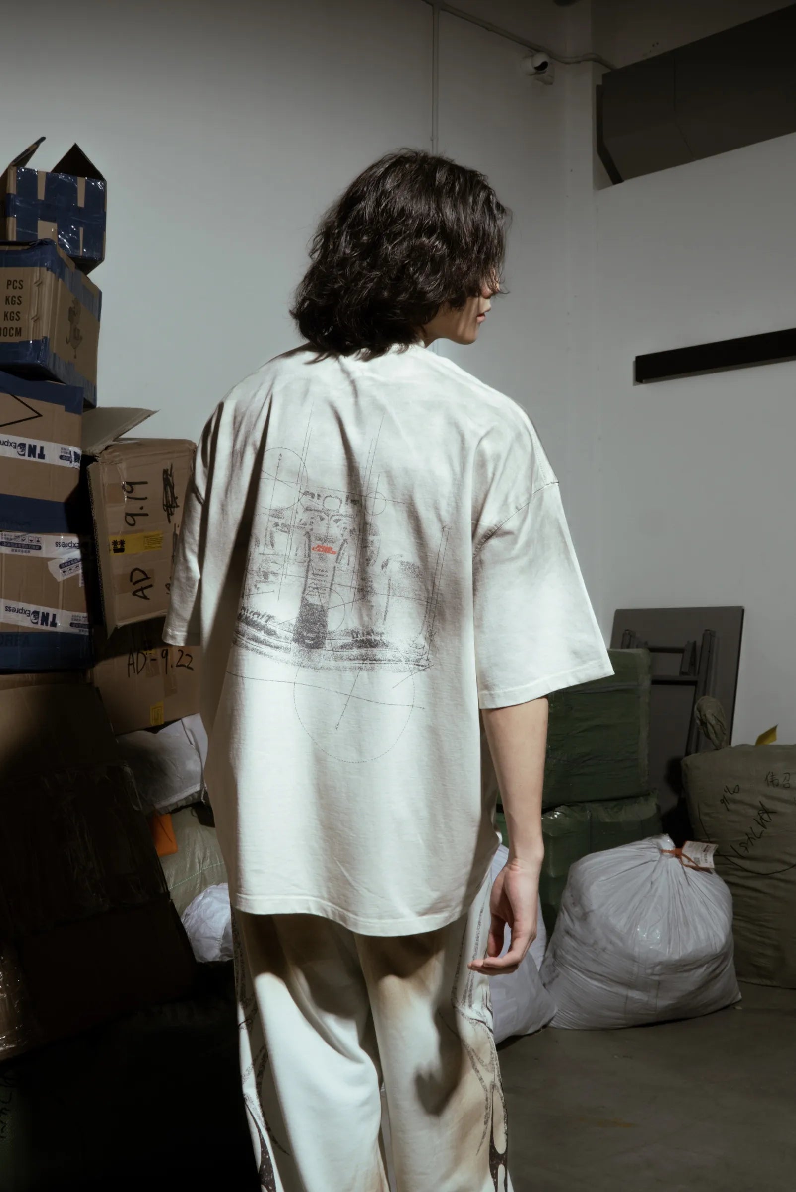 Washed Turbo Mode Tee Off White V2