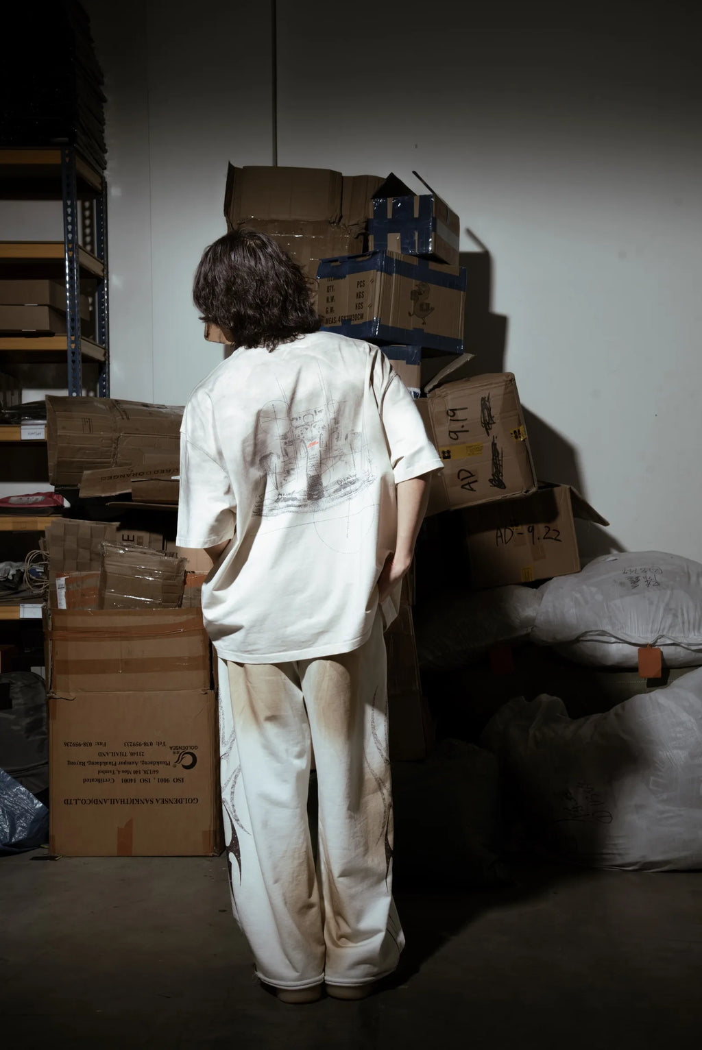 Washed Turbo Mode Tee Off White V2