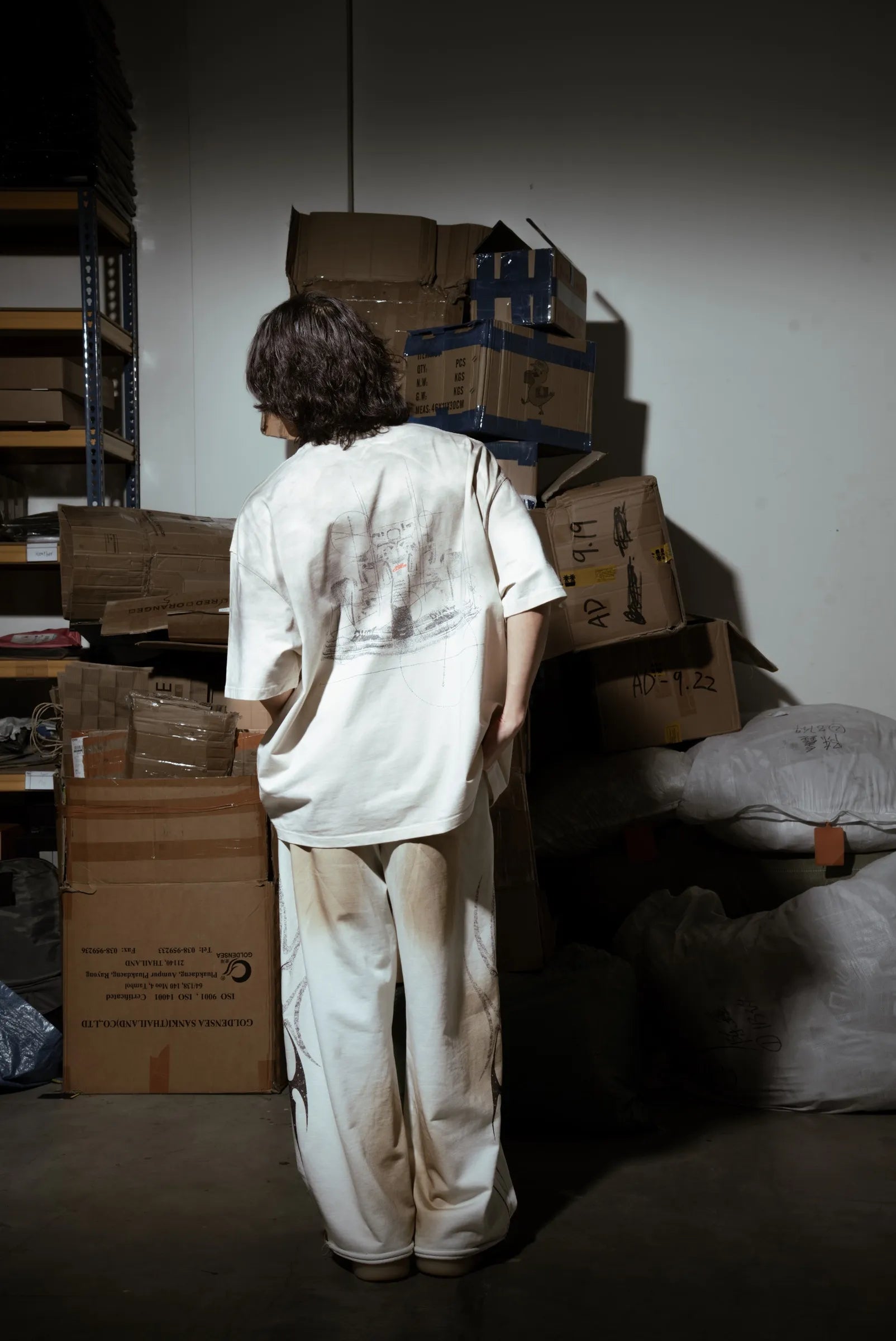 Washed Turbo Mode Tee Off White V2