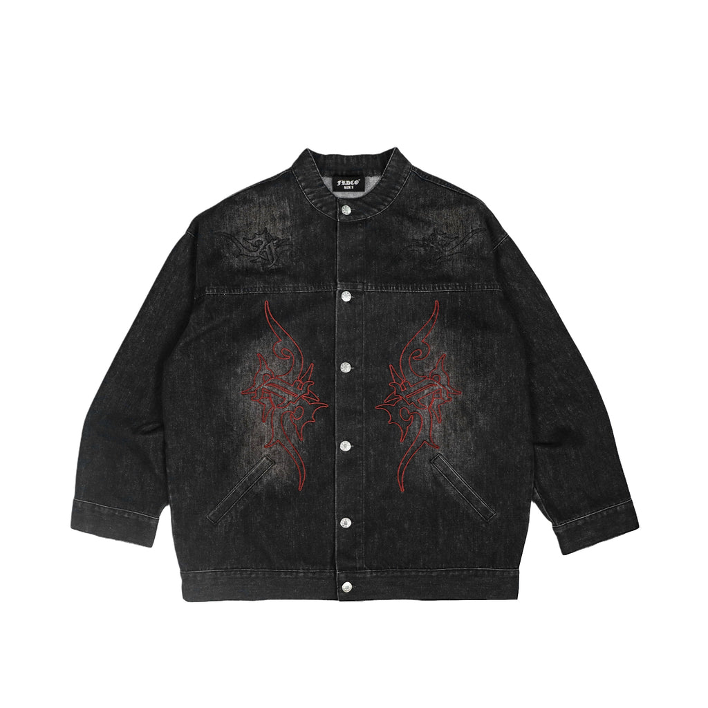 Aura Denim Jacket Black