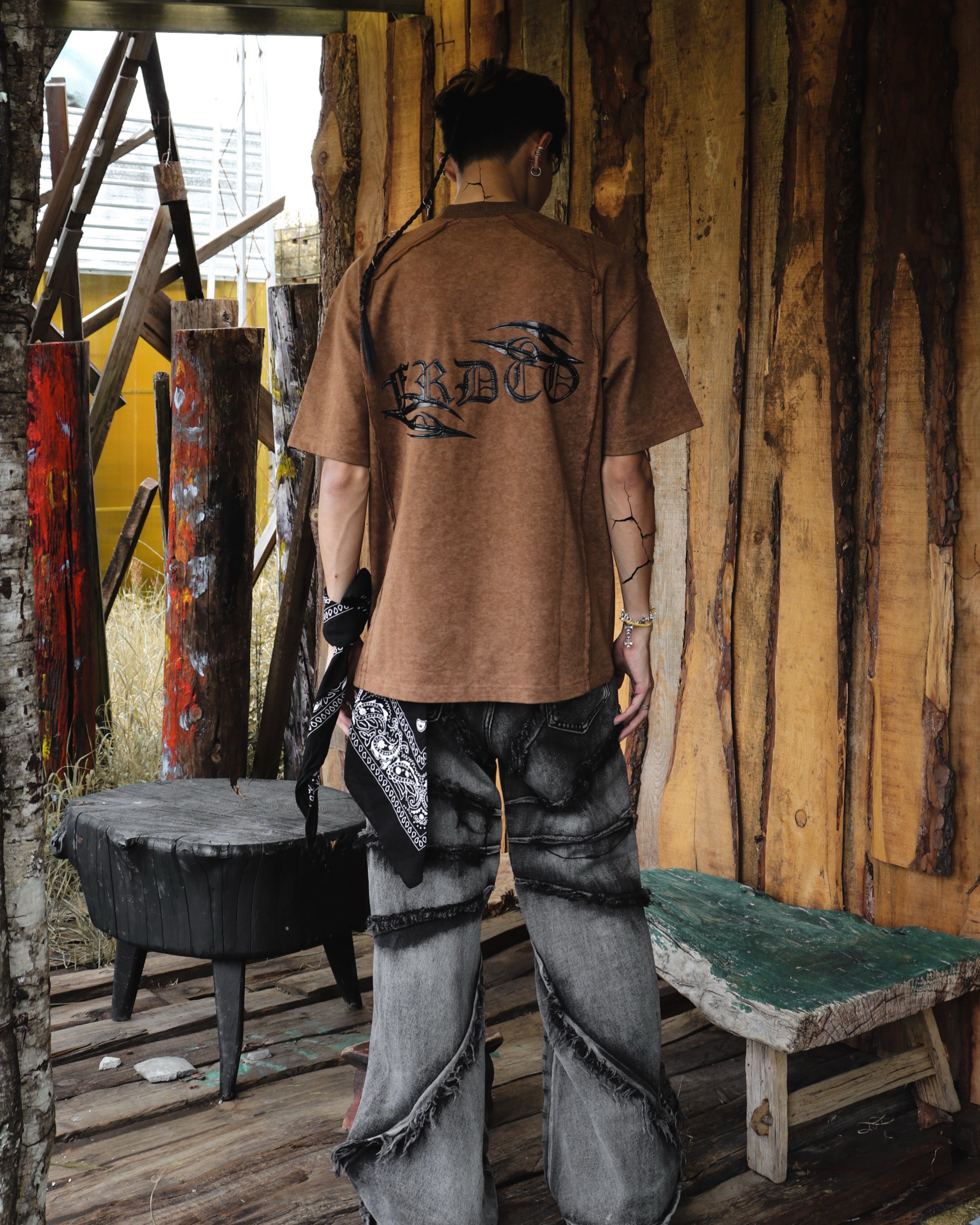 Essential CNS Washed Tee Brown