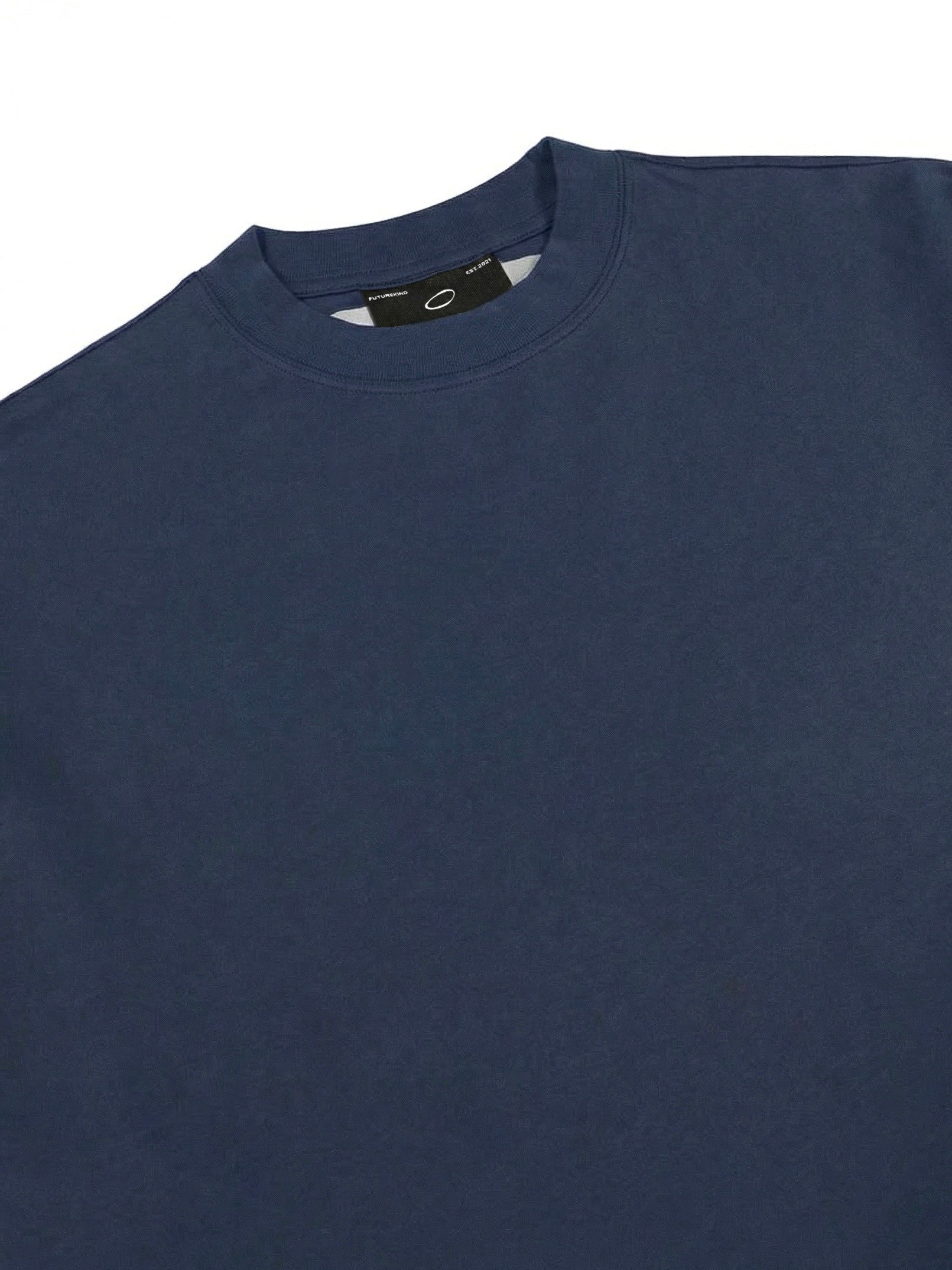 Essential Crop Tee - Midnight Blue
