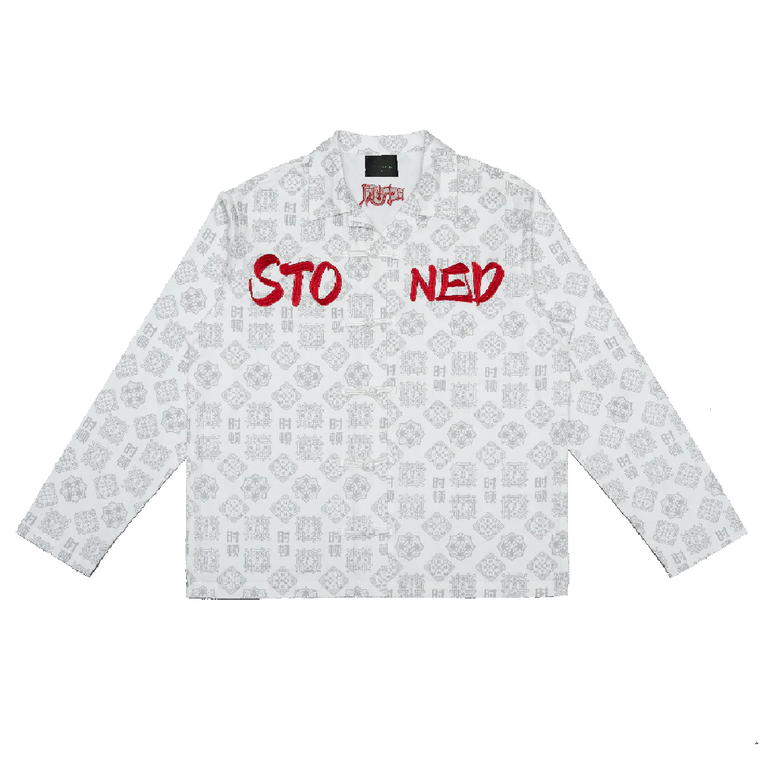 Golden Jade : Monogram Tang Suit Shirt