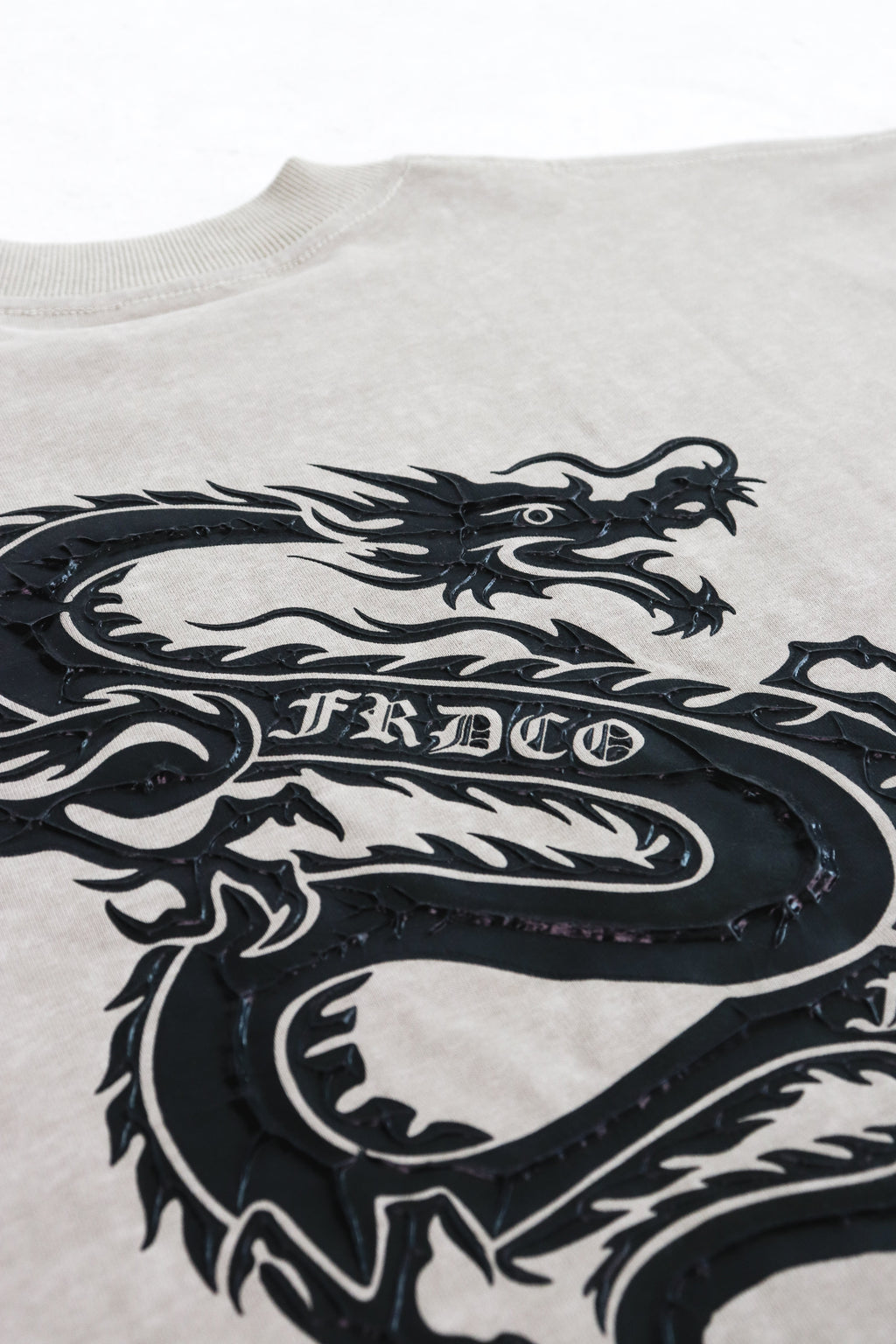 Dark Dragon Stoned Wash Tee Khaki