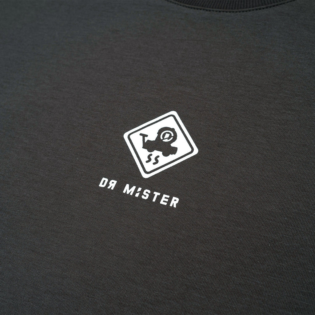 Abbey Road Broad Tee - Charcoal Grey
