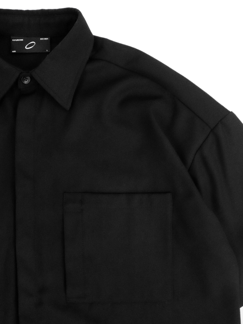 Structured Utility Shirt - Black