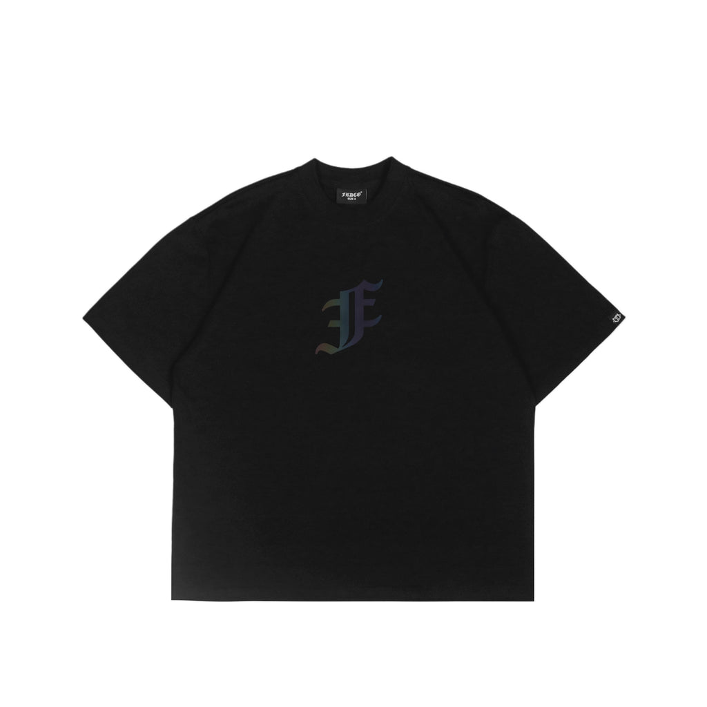Rainbow Reflective Dragon Aura Tee Black